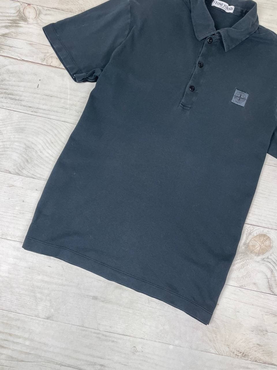 Stone Island Vintage Stone Island Polo Shirt Garment Dyed Patch Program Size US L / EU 52-54 / 3 - 3 Thumbnail