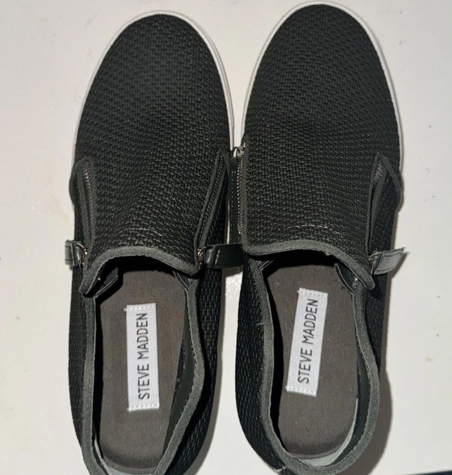 Steve Madden Steve Madden Click Women Olive Hidden Wedge Sneakers Sz 9M Size US 9 / IT 39 - 7 Thumbnail