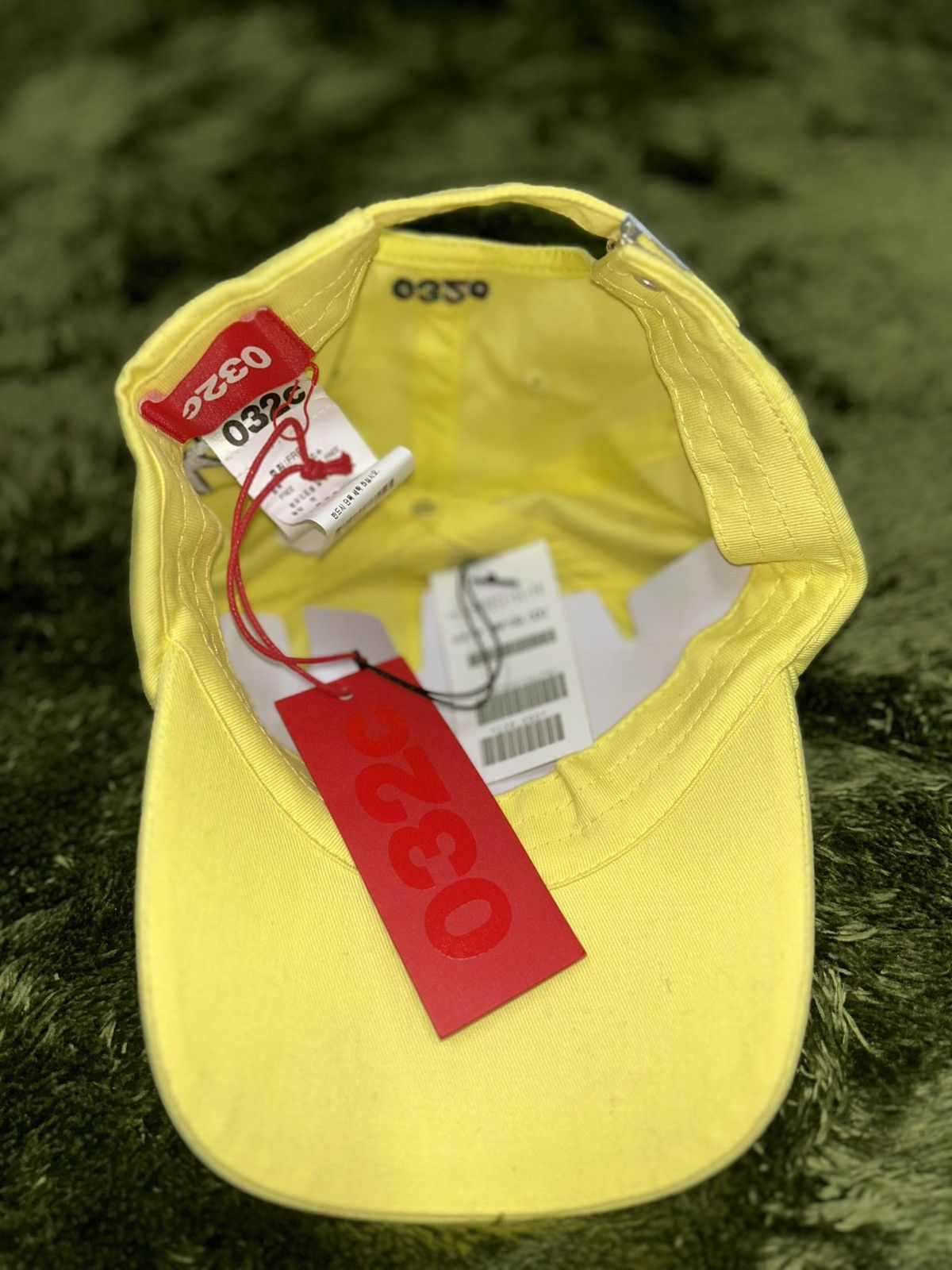 032c 032c logo embroidery warning cap yellow Size ONE SIZE - 4 Thumbnail