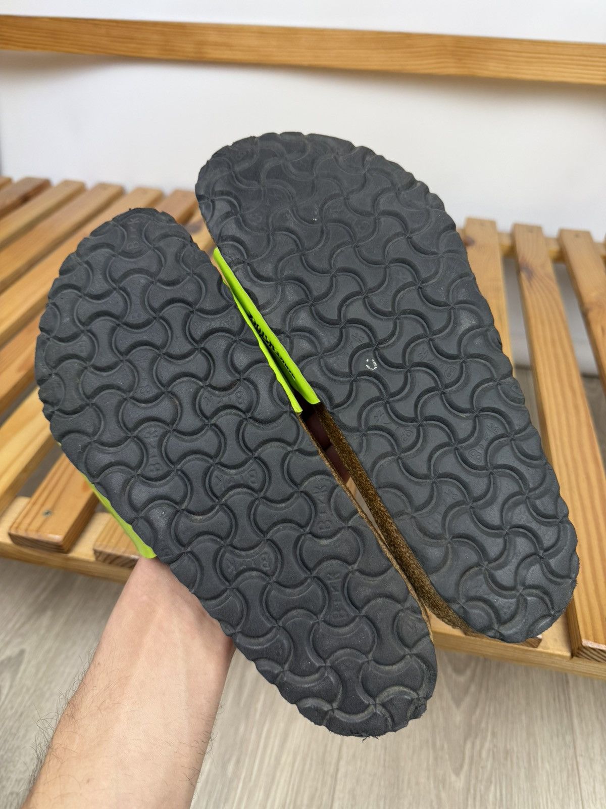 Birkenstock Birkenstock Madrid Womens Sandals Slides Lime Green Size US 8 / IT 38 - 6 Thumbnail
