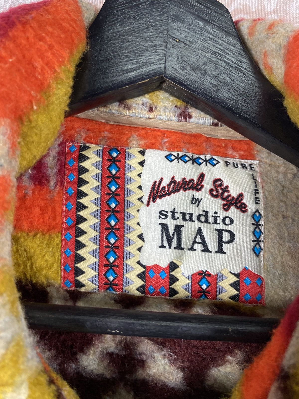 Vintage Vintage Studio MAP Native Pattern Wool Jacket Southwestern Size M / US 6-8 / IT 42-44 - 9 Thumbnail