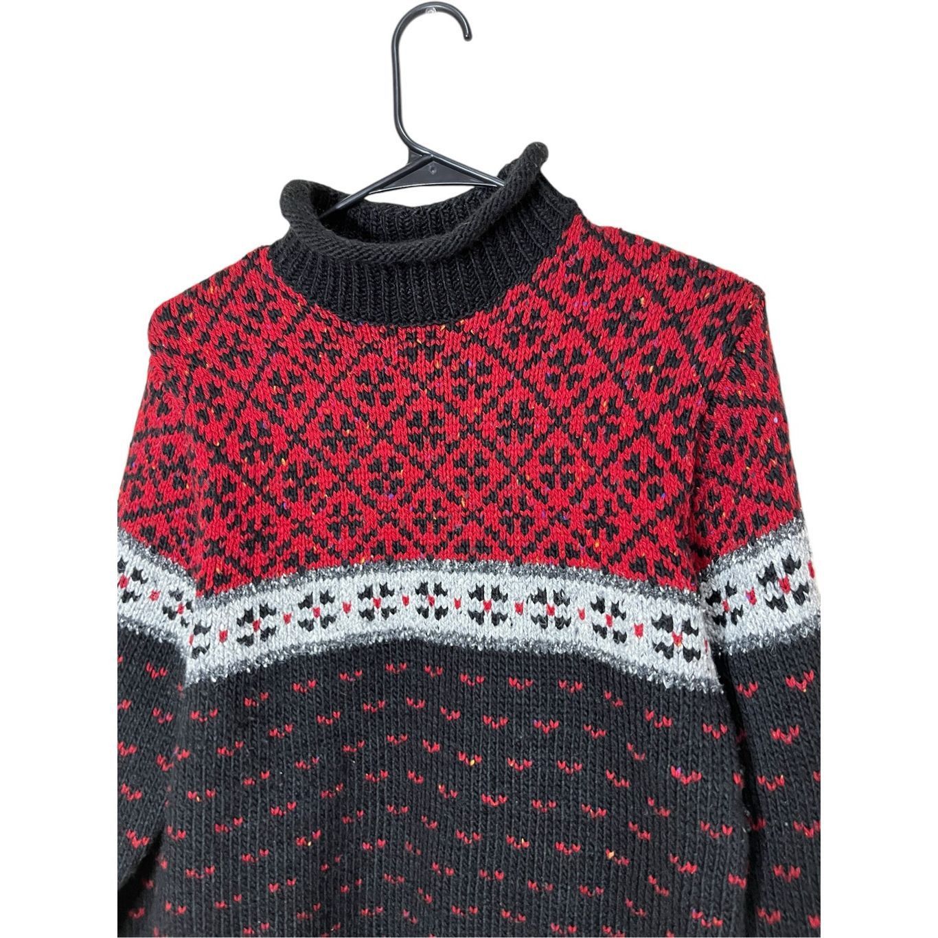 St. Johns Bay Vintage St John’s Bay Acrylic Wool Sweater Women's Red Black Size M / US 6-8 / IT 42-44 - 2 Thumbnail