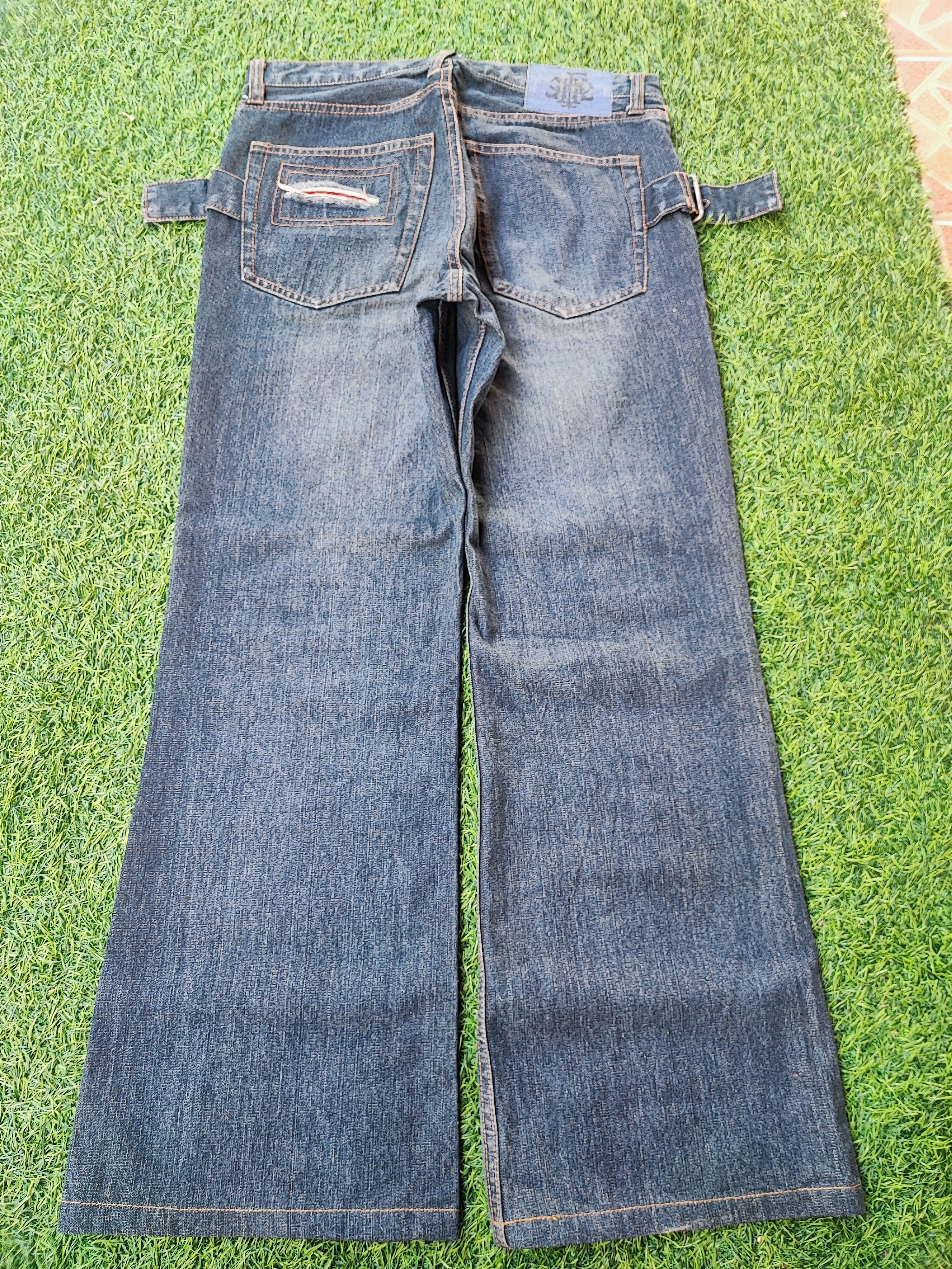 Kapital Ppfm vintage y2k grunge faded blue skater baggy jeans Size US 30 / EU 46 - 8 Thumbnail