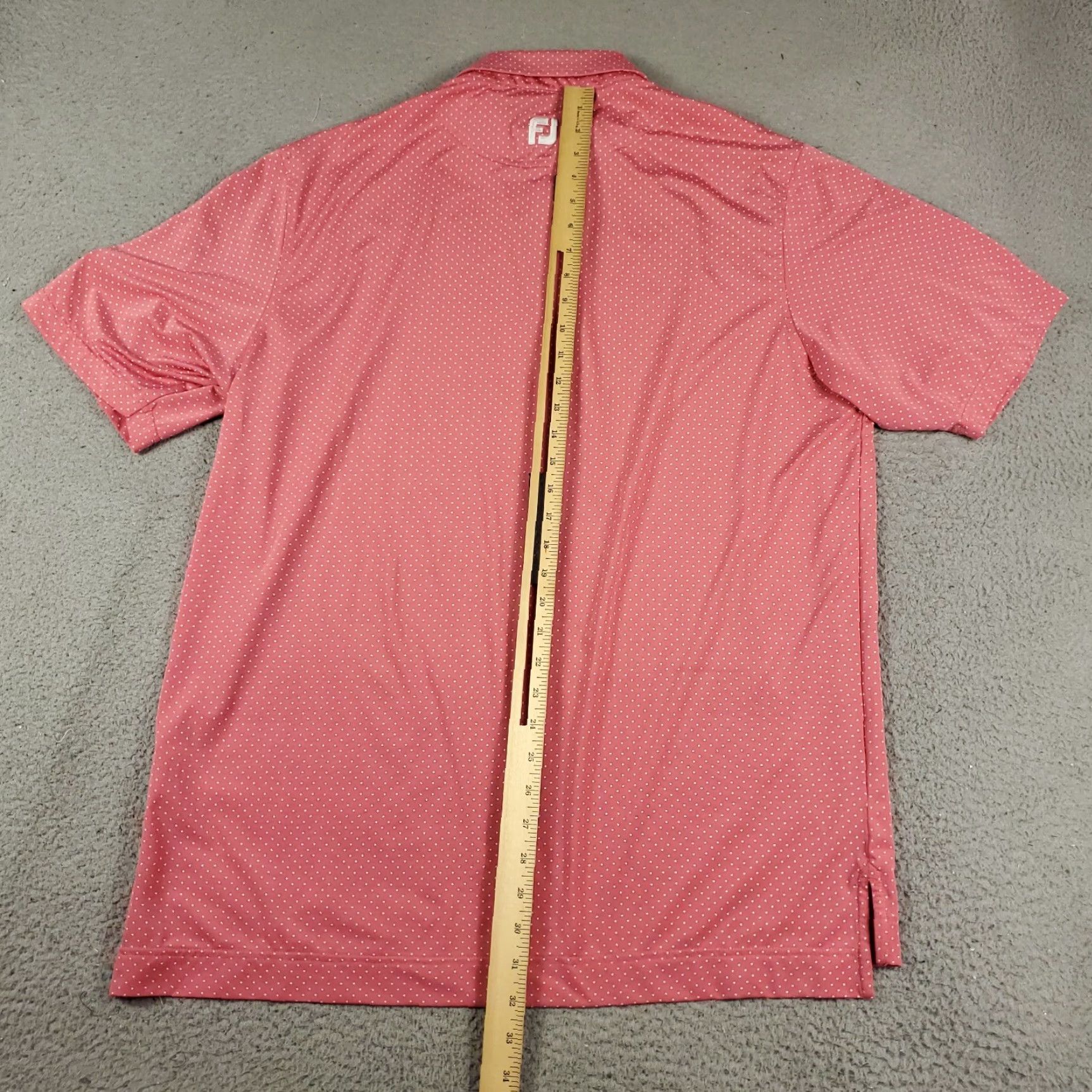 Footjoy FJ Polo Shirt Mens Large Pink Fort Lauderdale Short Sleeve Golf Polo Shirt Mens Pink FJ Polo Shirt Size US L / EU 52-54 / 3 - 4 Thumbnail