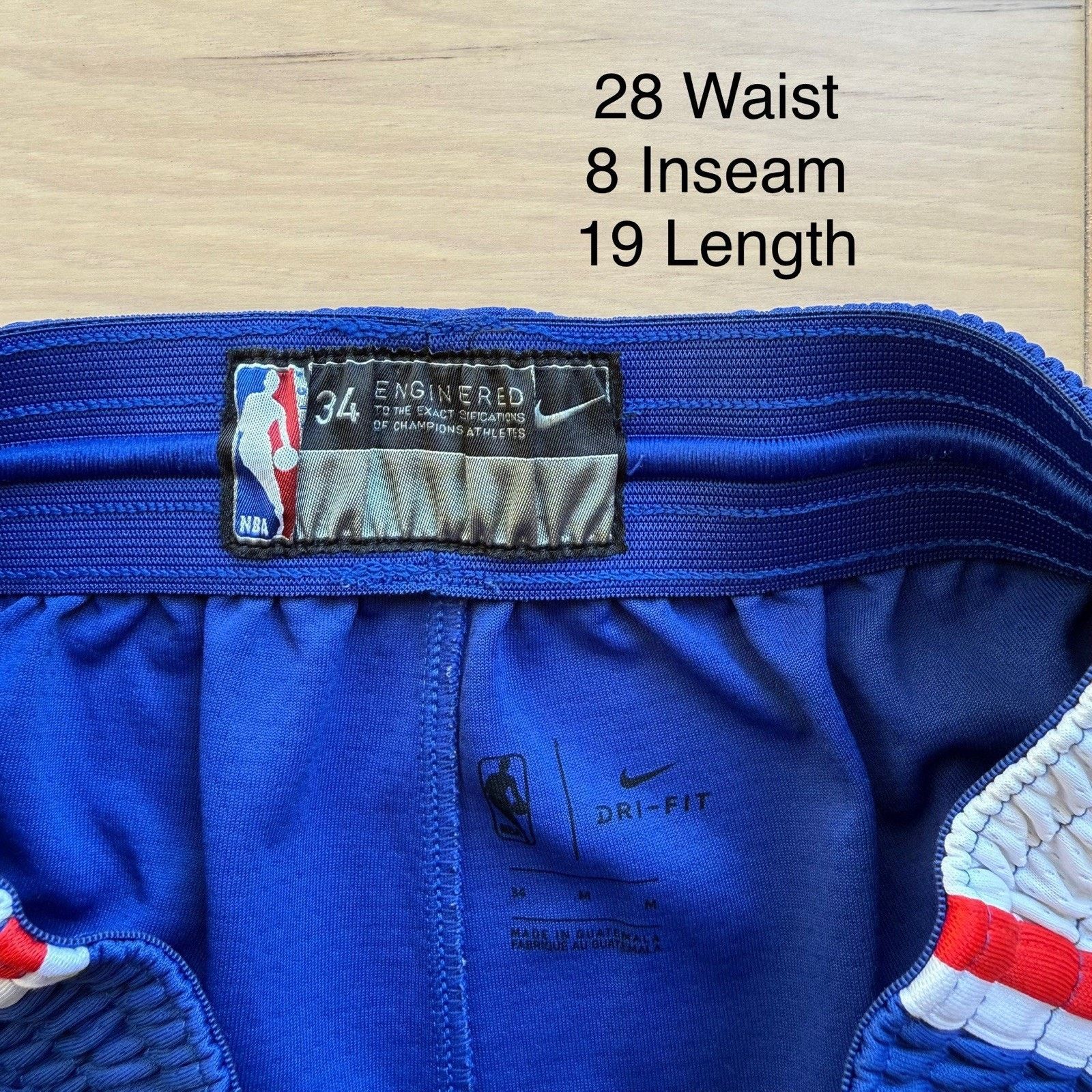 Nike Nike Philadelphia 76ers Shorts Blue Multicolor Authentic NBA Size US 28 / EU 44 - 4 Thumbnail