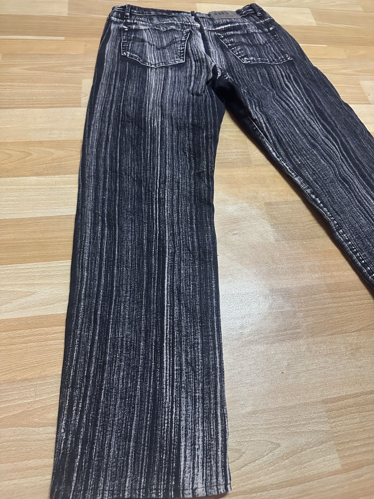 Japanese Brand Rare🔥🔥Striped Stretchable Denim Size US 31 - 15 Thumbnail