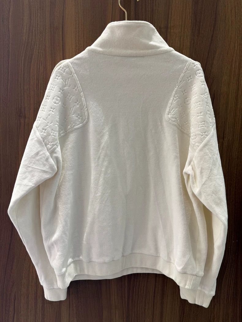 Louis Vuitton Louis Vuitton White half zip sweatshirt Size US M / EU 48-50 / 2 - 2 Thumbnail