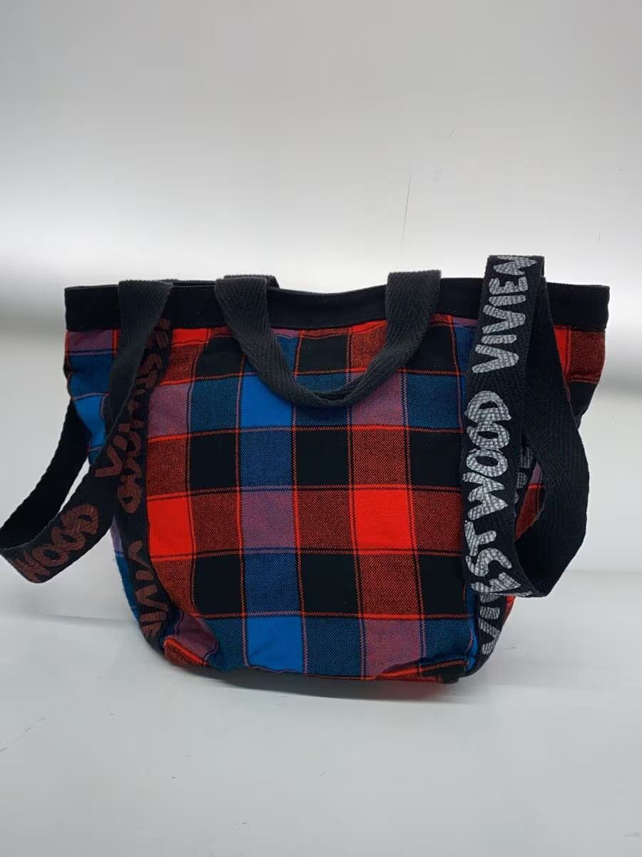 Plaid Orb Tote Bag