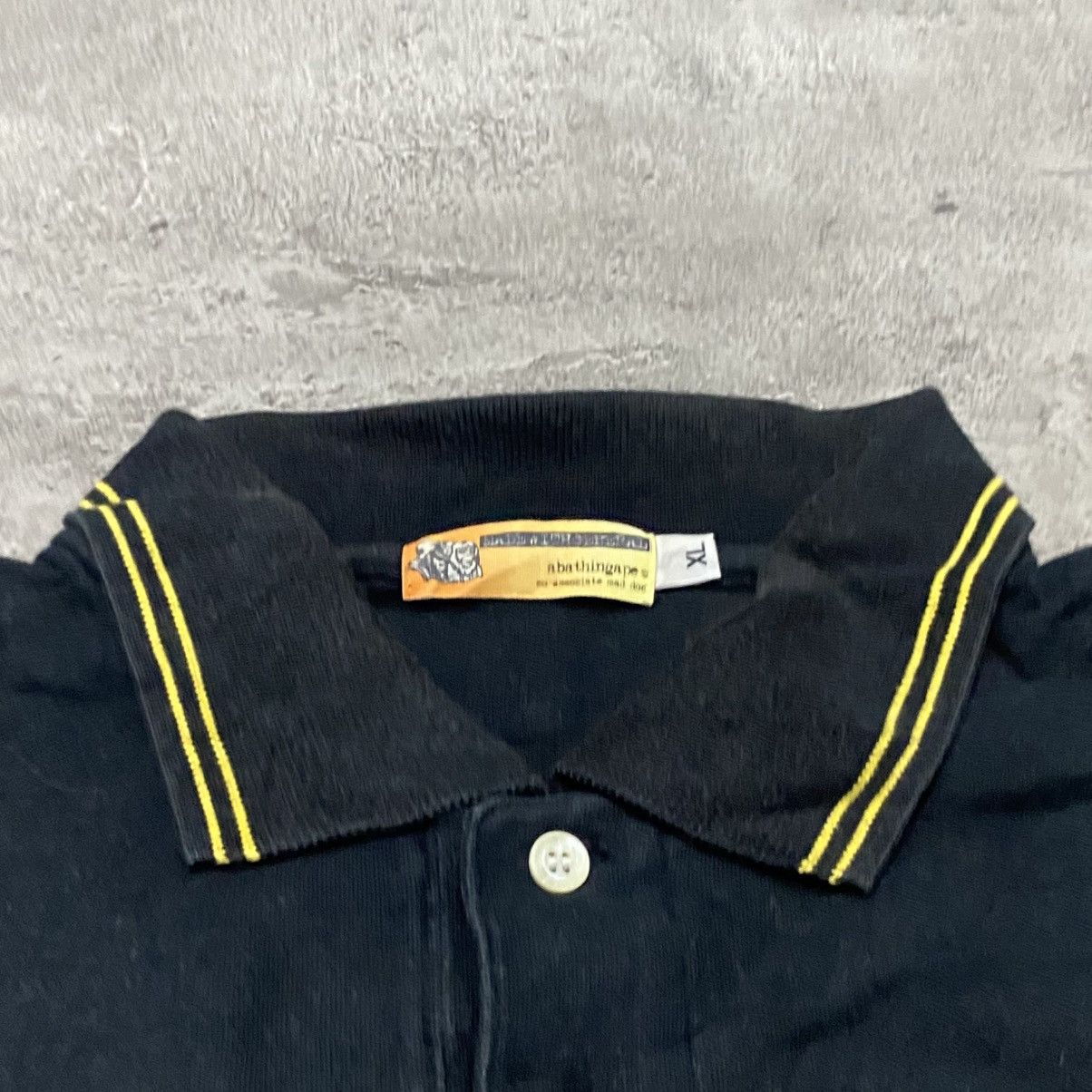 Bape Bape One Point OG Polo Black Size US XL / EU 56 / 4 - 2 Thumbnail