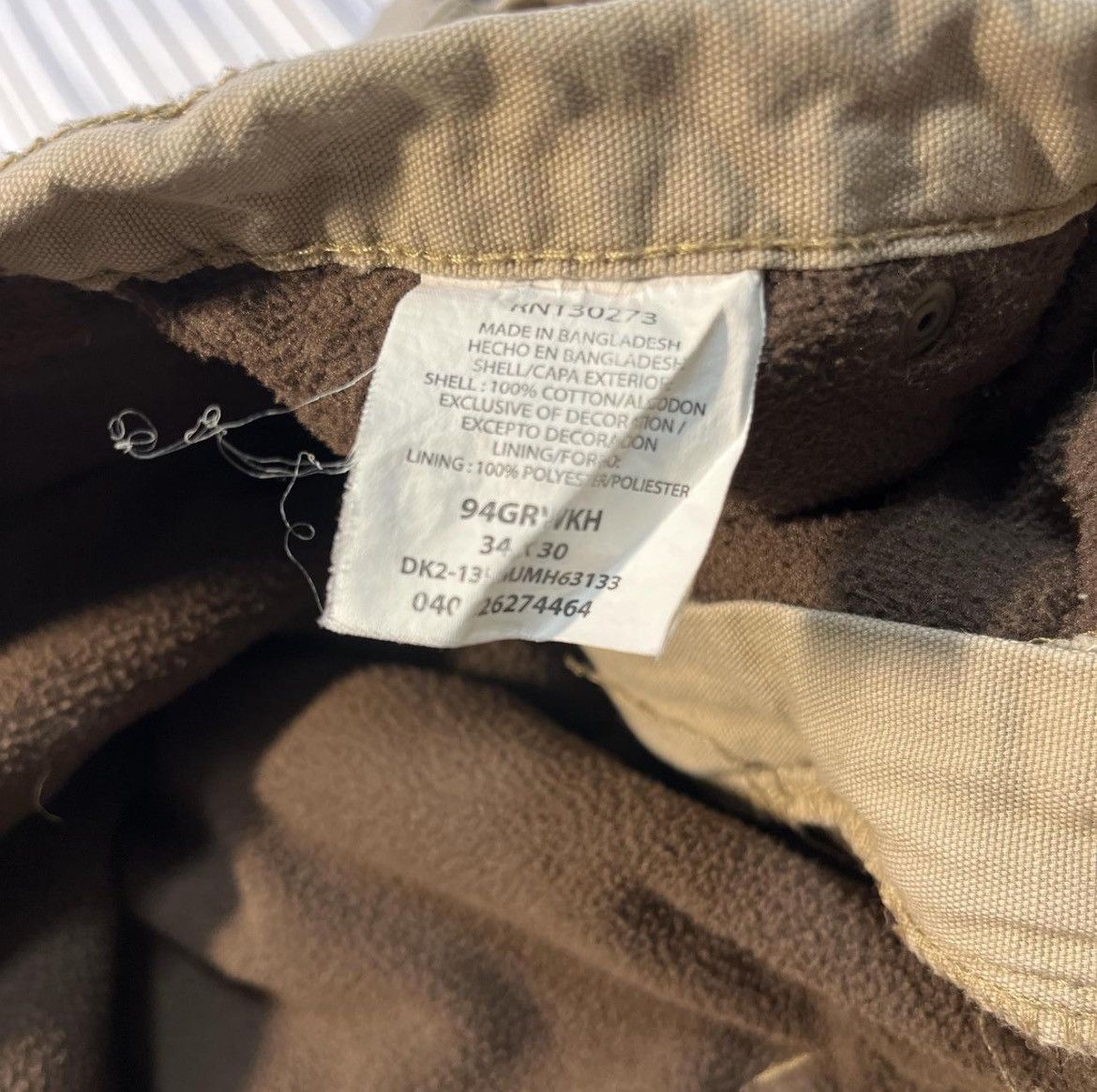 Vintage × Wrangler 34x30 Wrangler Fleece Lined Cargo Pants Size US 34 / EU 50 - 5 Thumbnail
