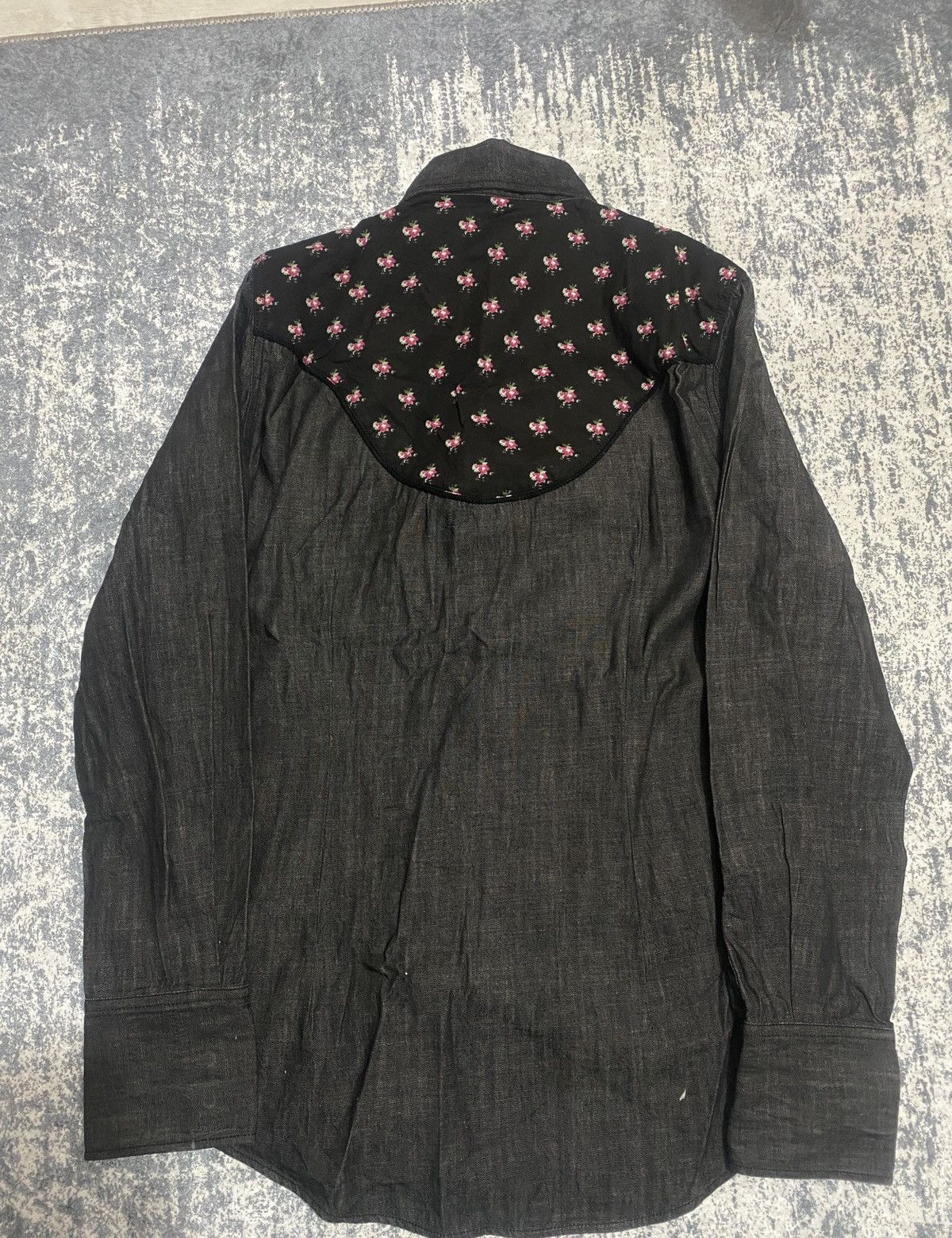 Dsquared2 Dsquared2 luxury western shirt button up with flowers 2017 Size US M / EU 48-50 / 2 - 6 Thumbnail