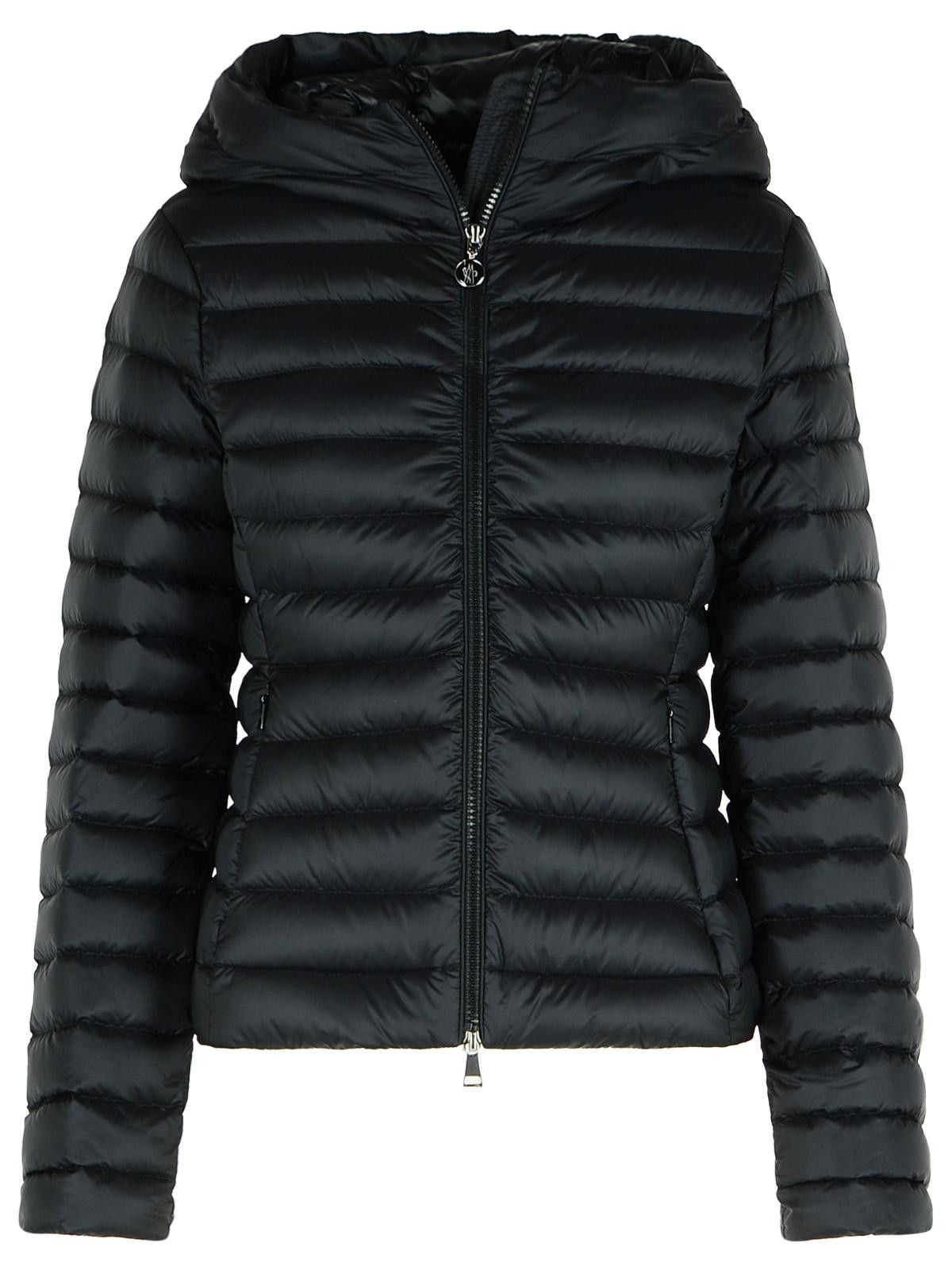 【関税＆送料込み】Moncler 'Hede' Black Nylon Down Jacket Black Hede Hooded Short Down Jacket - Short Down Jackets for