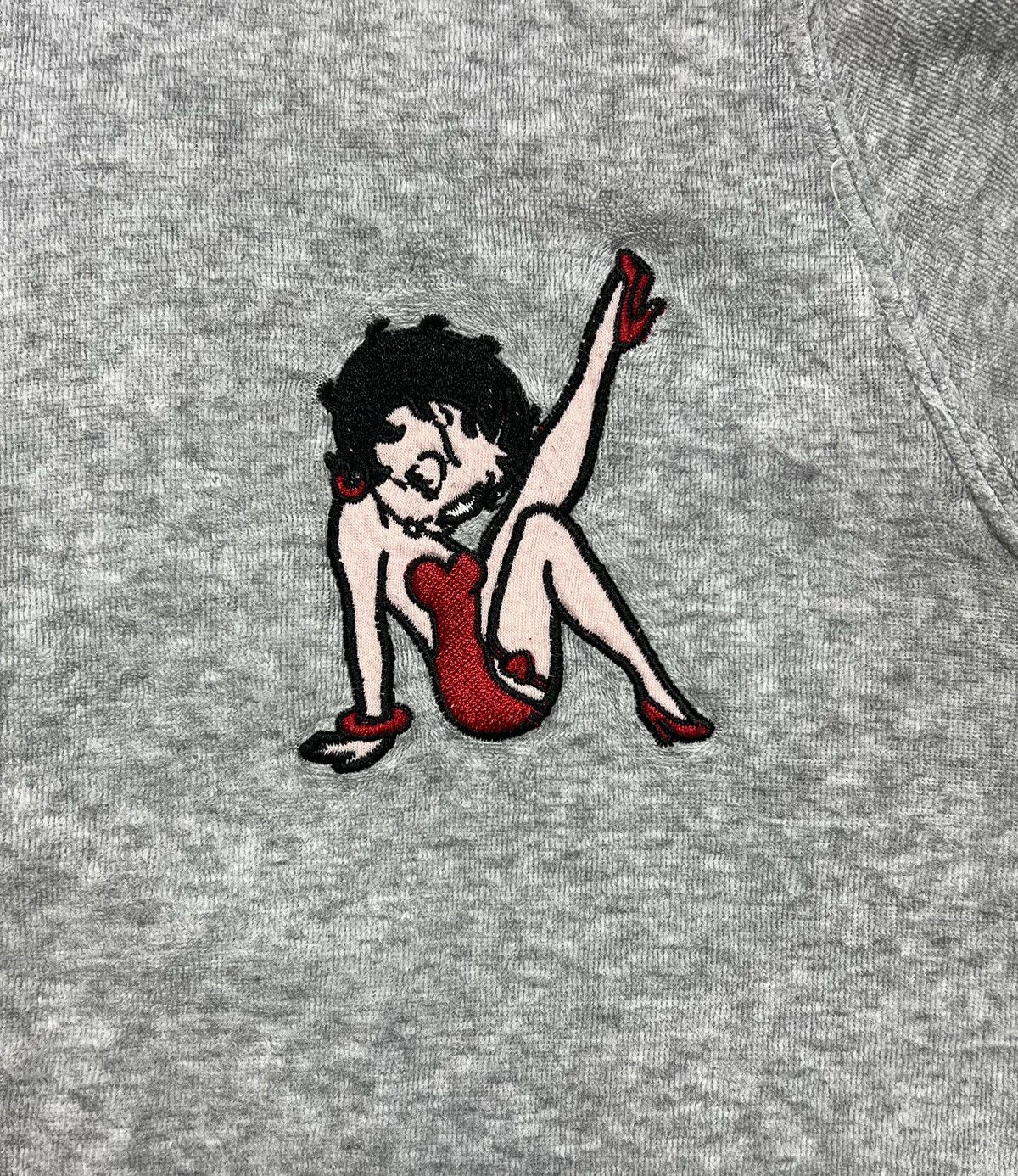 Vintage Hoodie Betty Boop vintage y2k zipped velvet Size L / US 10 / IT 46 - 1 Thumbnail