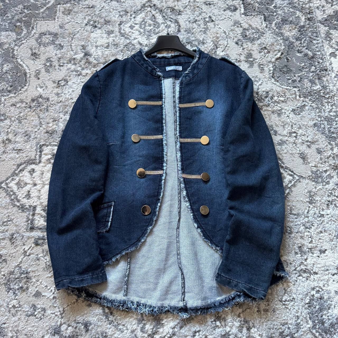 Hysteric Glamour Crazy Distressed Napoleon Archive Indie Sleaze Blue Jacket Size L / US 10 / IT 46 - 3 Thumbnail