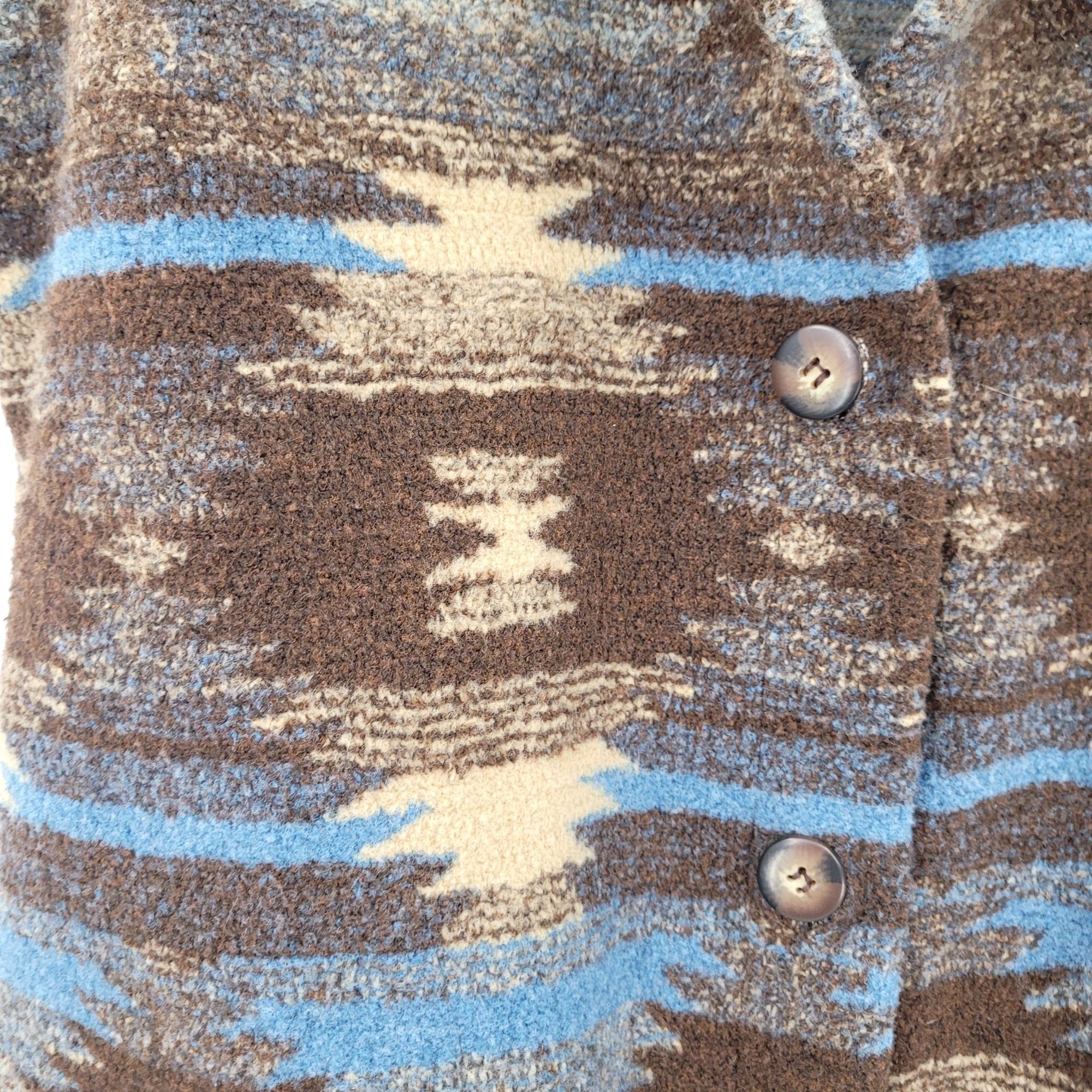 Vintage Vtg Bear Ridge Southwestern Teddy Bear Vest Sz L Brown Blue Size L / US 10 / IT 46 - 6 Thumbnail