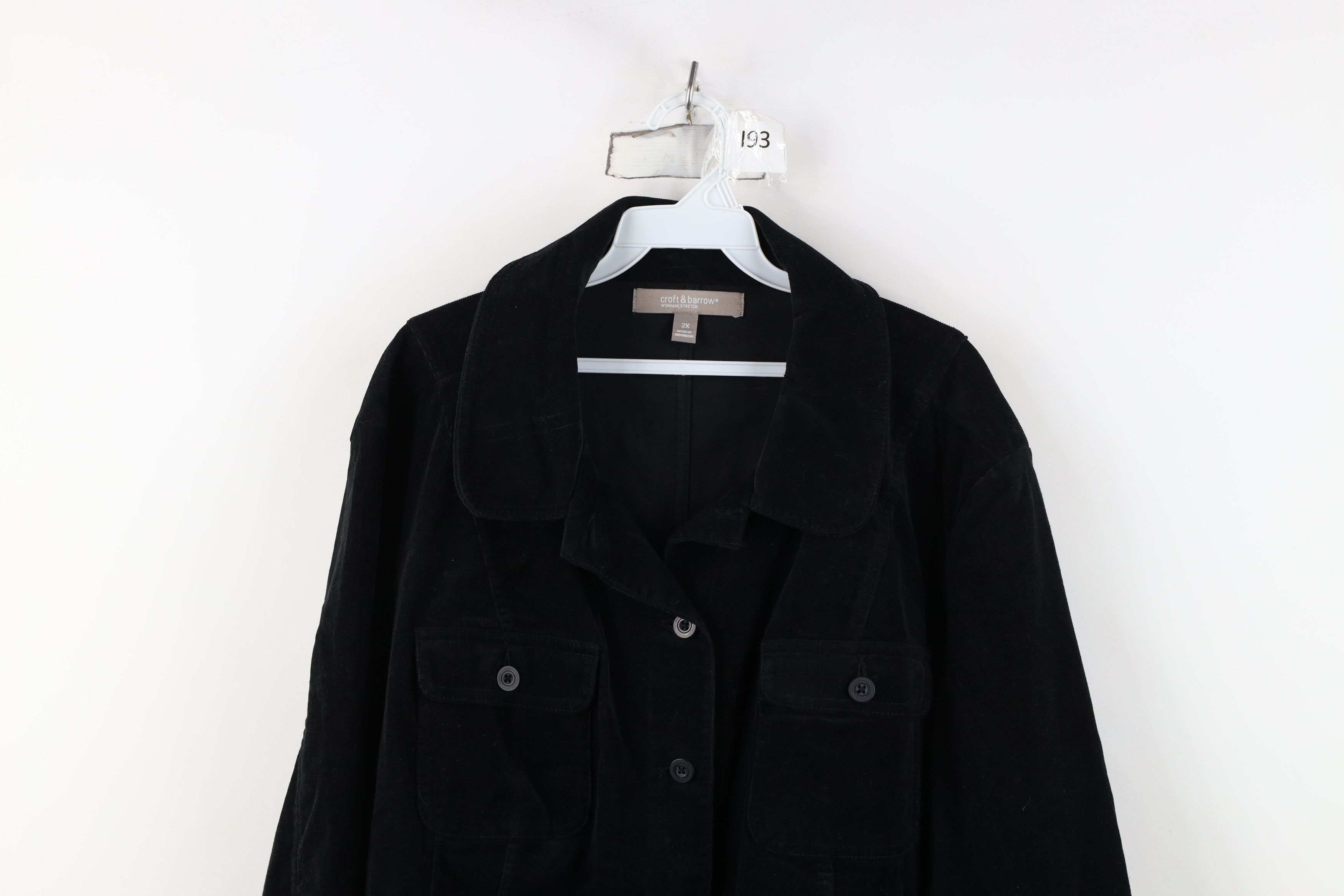 Vintage Deadstock Vintage Y2K Streetwear Button Trucker Jacket Black Size XXL / US 16-18 / IT 52-54 - 2 Thumbnail