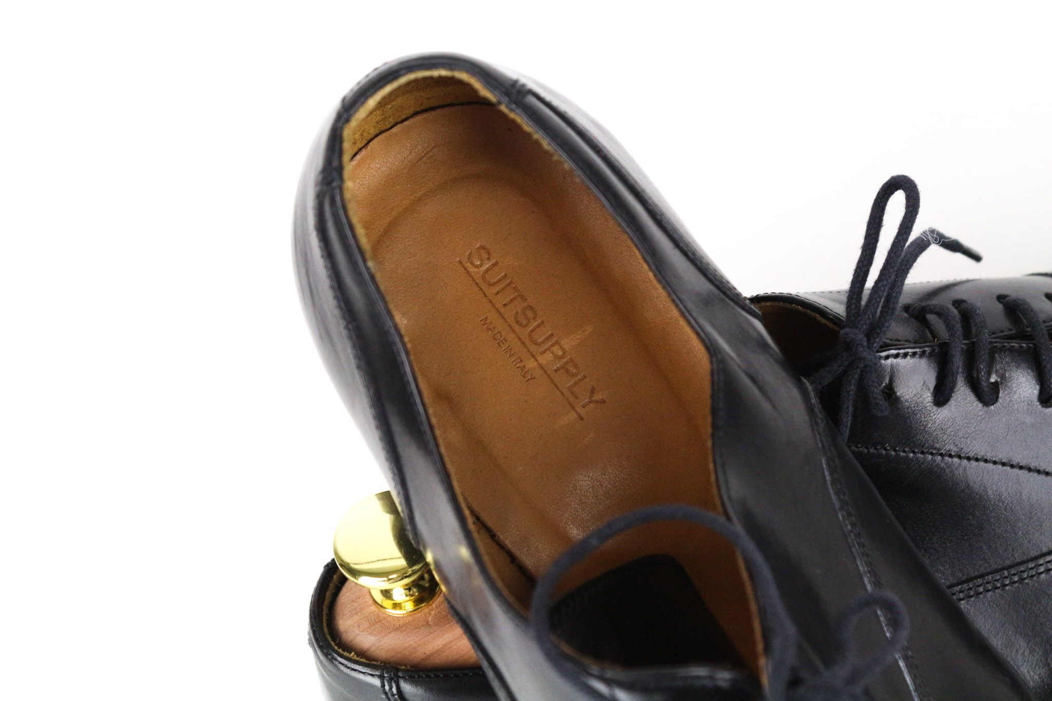 Suitsupply EU41 Black Leather Laced Low-Top Shoes 73212 Size US 8 / EU 41 - 16 Thumbnail
