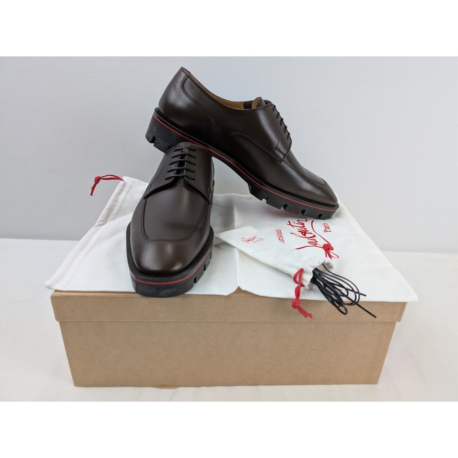 Christian Louboutin o1rshd1 Davisol Flat Shoes in Brown Size US 13 / EU 46 - 16 Thumbnail