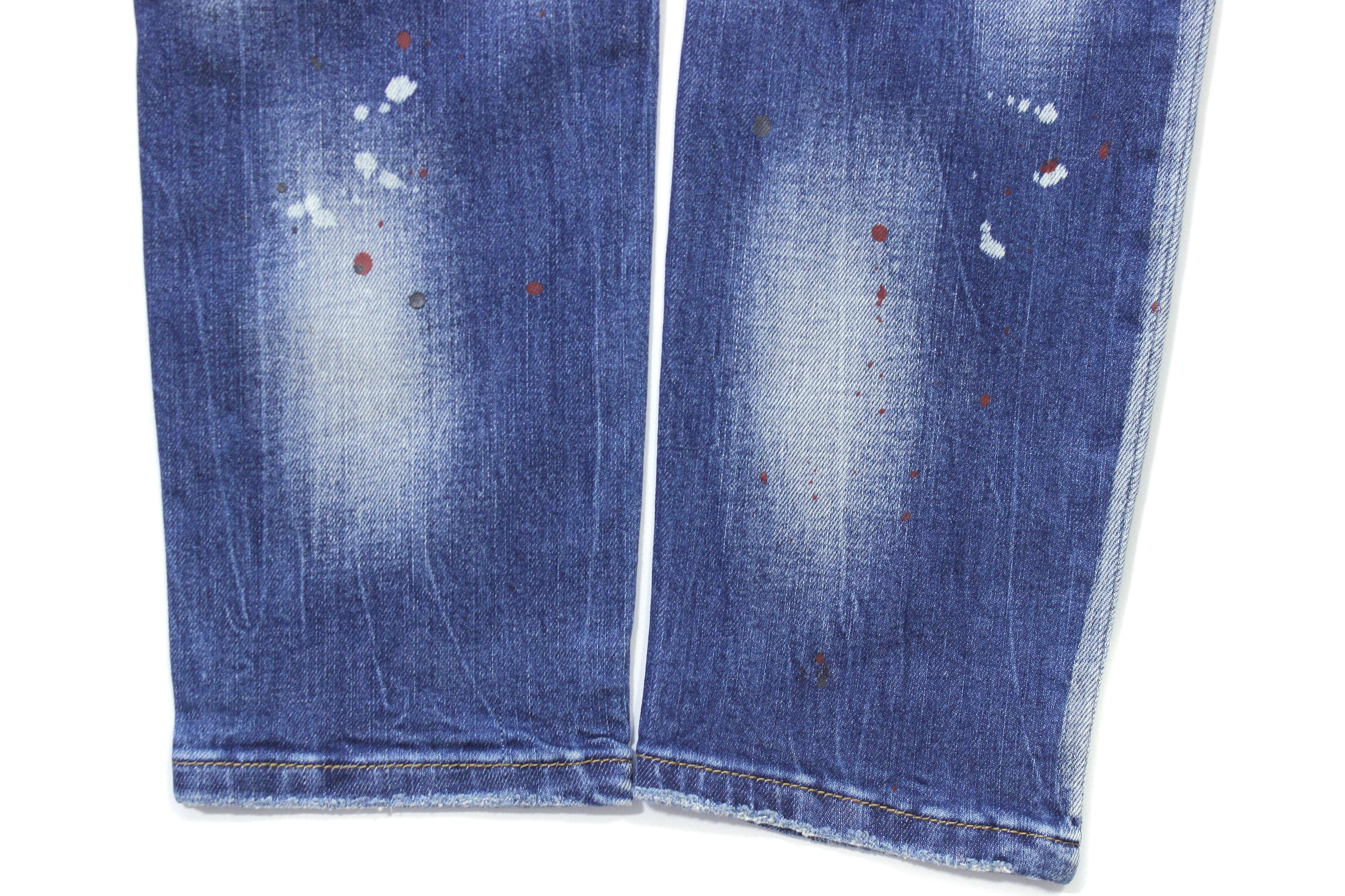 Dsquared2 2017 Classic Kenny Patched Paint Jeans Size US 32 / EU 48 - 6 Thumbnail