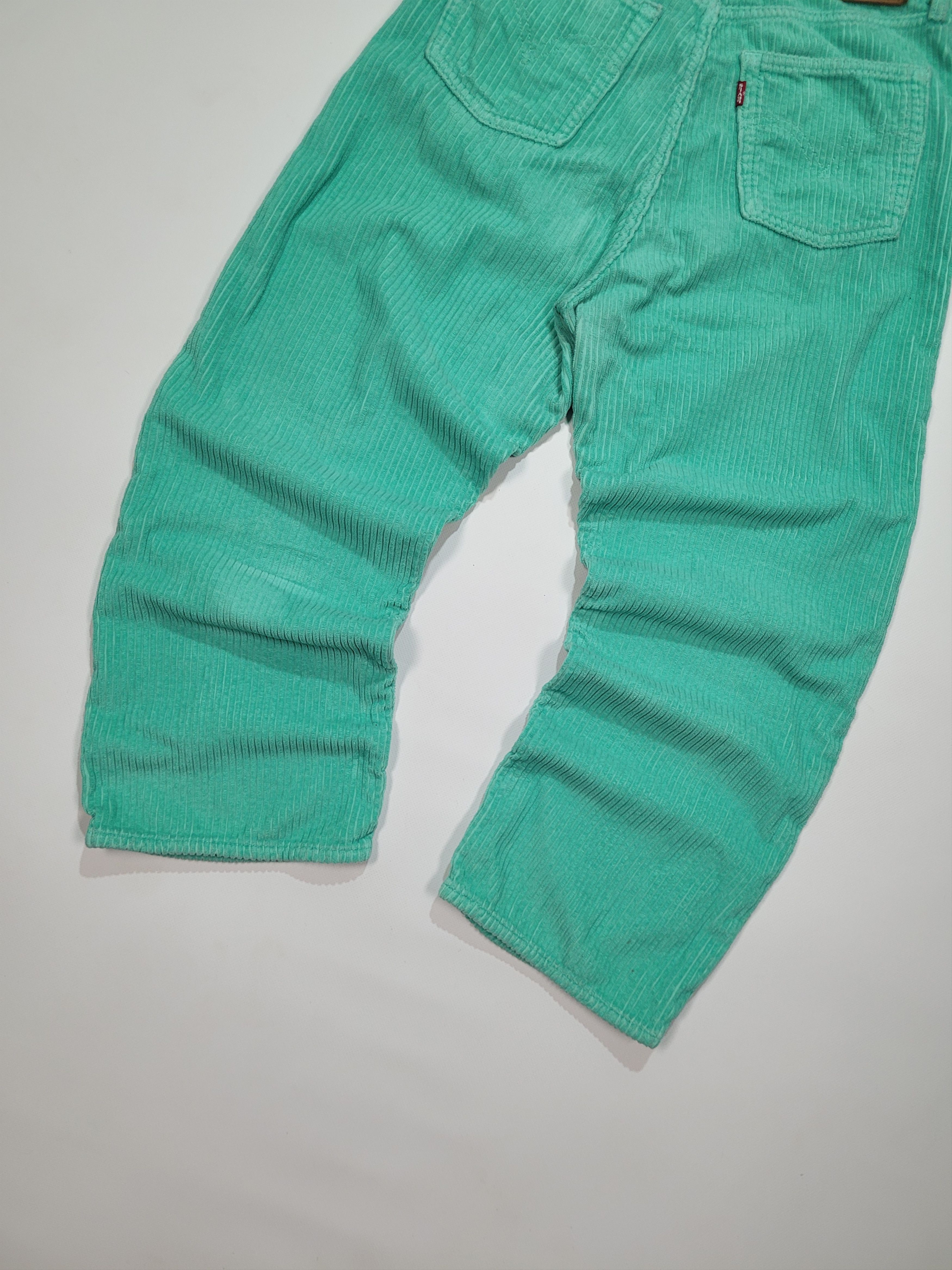 Levi's Levis Aqua Mint Corduroy Ribcage Straight Ankle Pants Size 30" / US 8 / IT 44 - 7 Thumbnail