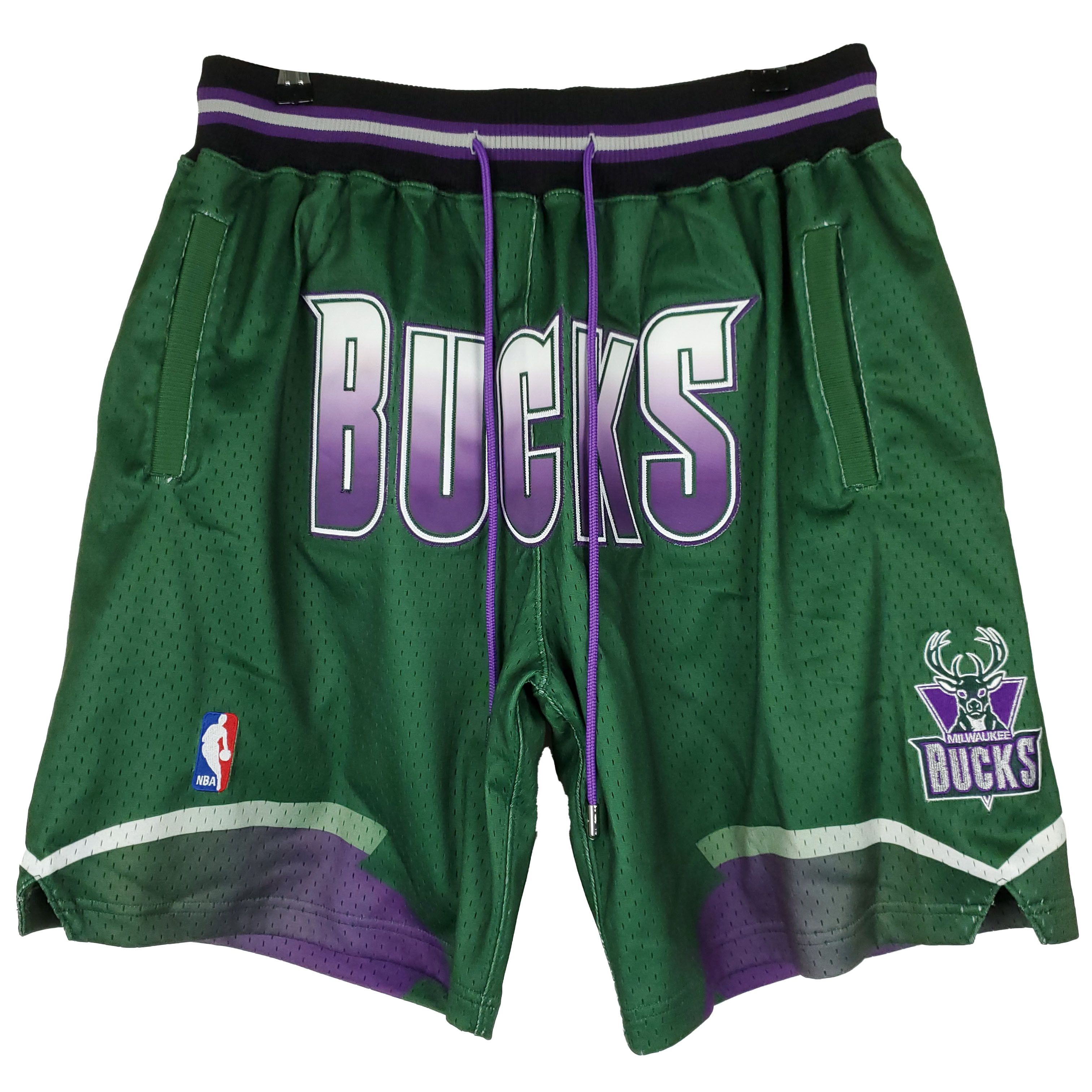 image of Just Don Milwaukee Bucks Mitchell & Ness Nba Shorts L Large in Purple, Men's (Size 34)