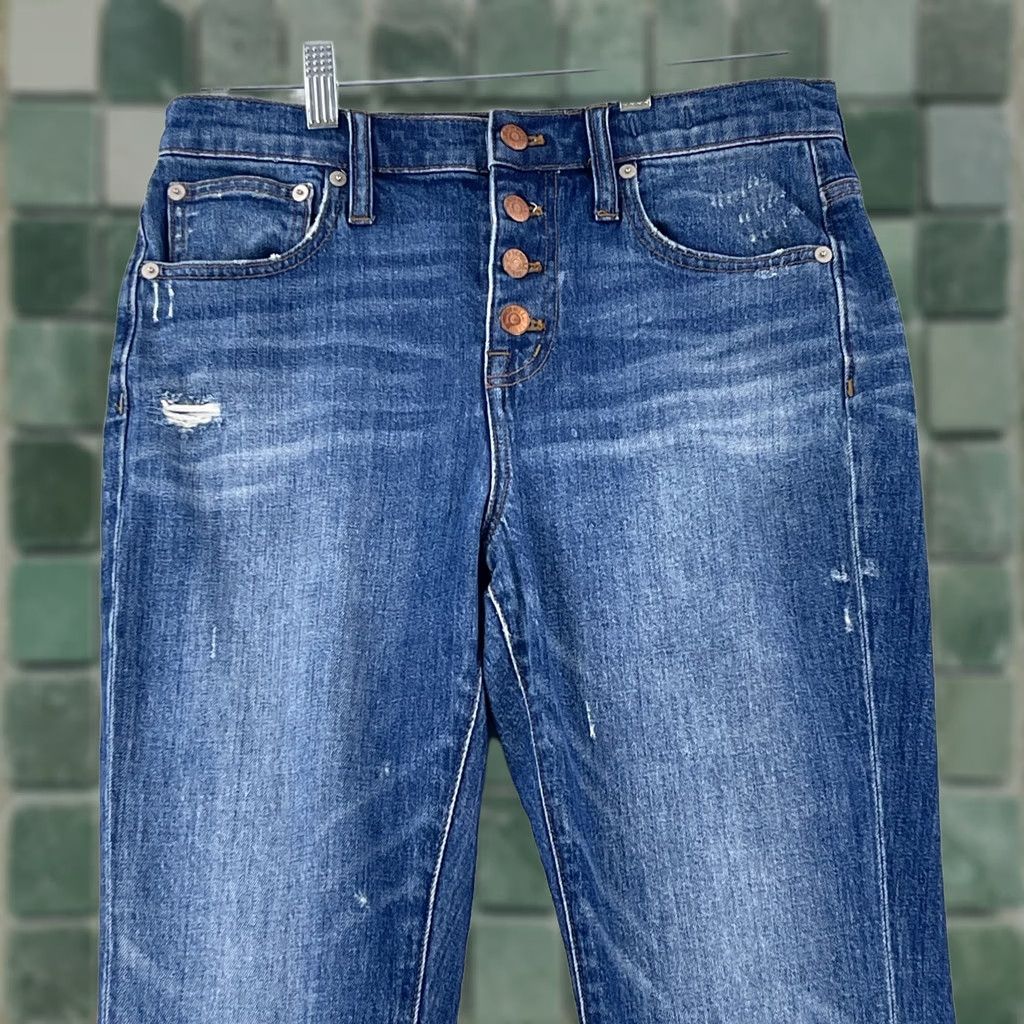 Madewell Madewell High Rise Slim Boy Jeans Womens Size 26 Blue Denim 5 Pocket Stretch Jeans Size 26" / US 2 / IT 38 - 1 Thumbnail