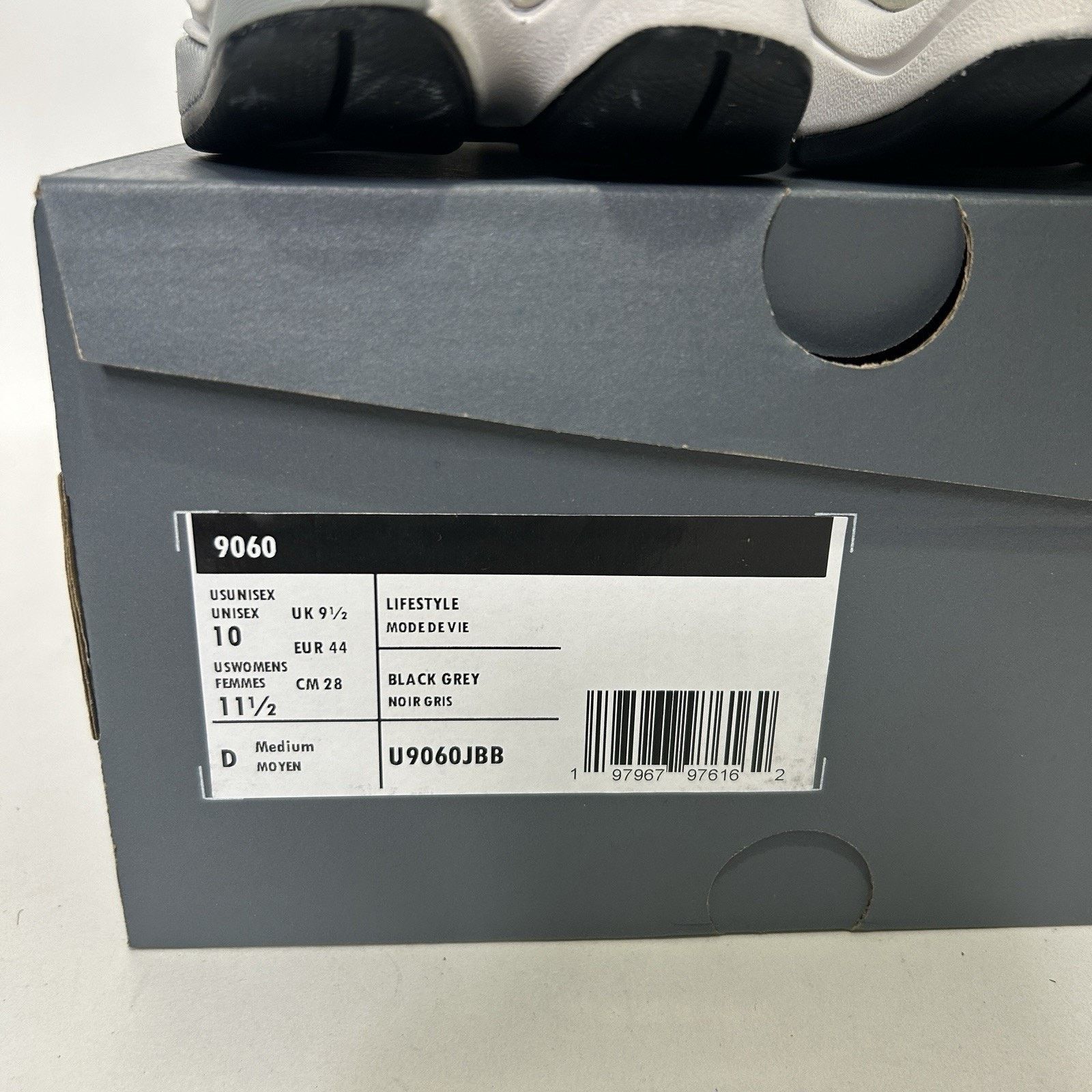 New Balance New Balance 9060 Lifestyle Shoes “Grey Jet Black” U9060JBB Size US 10 / EU 43 - 5 Thumbnail