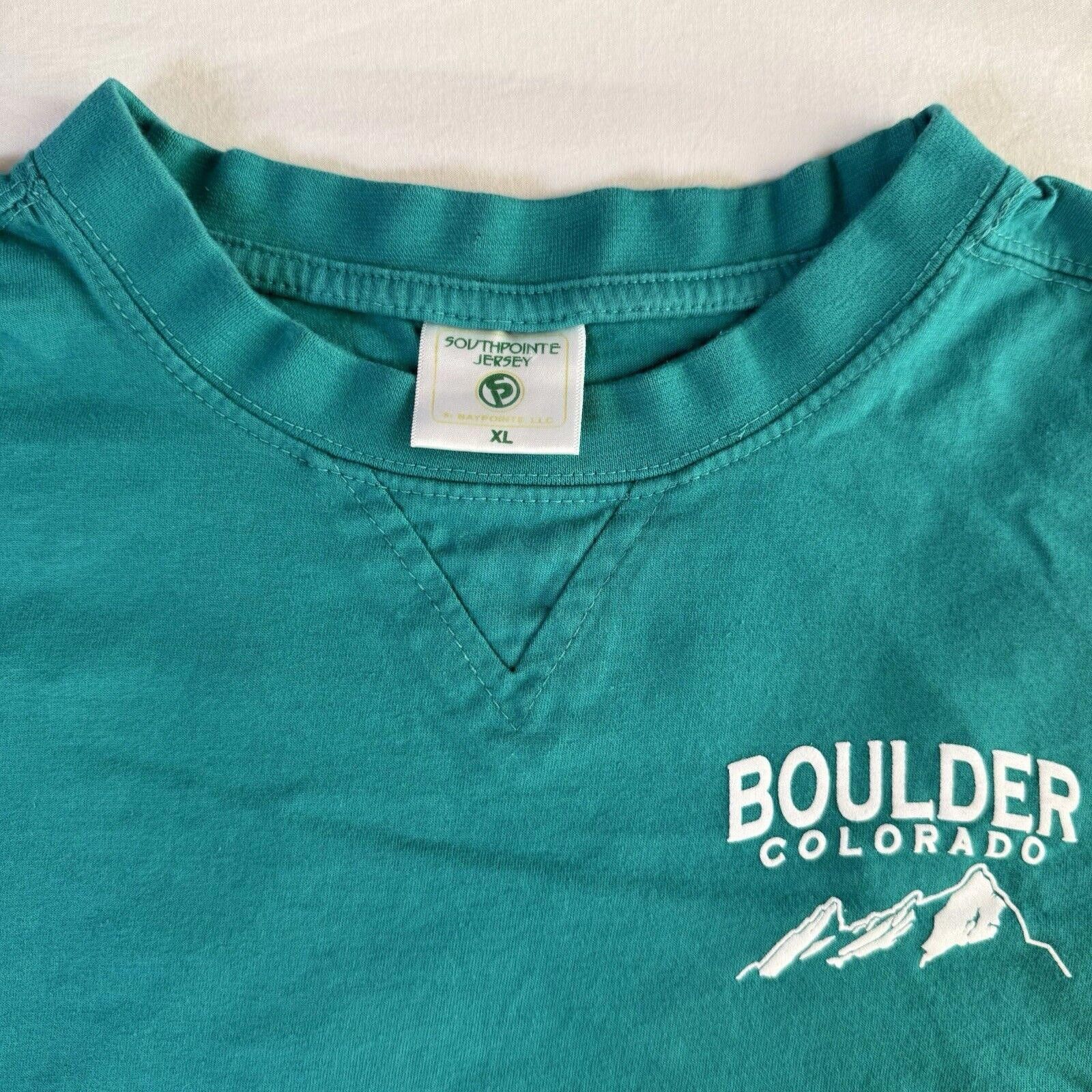 Designer Vtg Boulder Colorado Spell Out Long Sleeve Shirt XL Grail Size US XL / EU 56 / 4 - 5 Thumbnail
