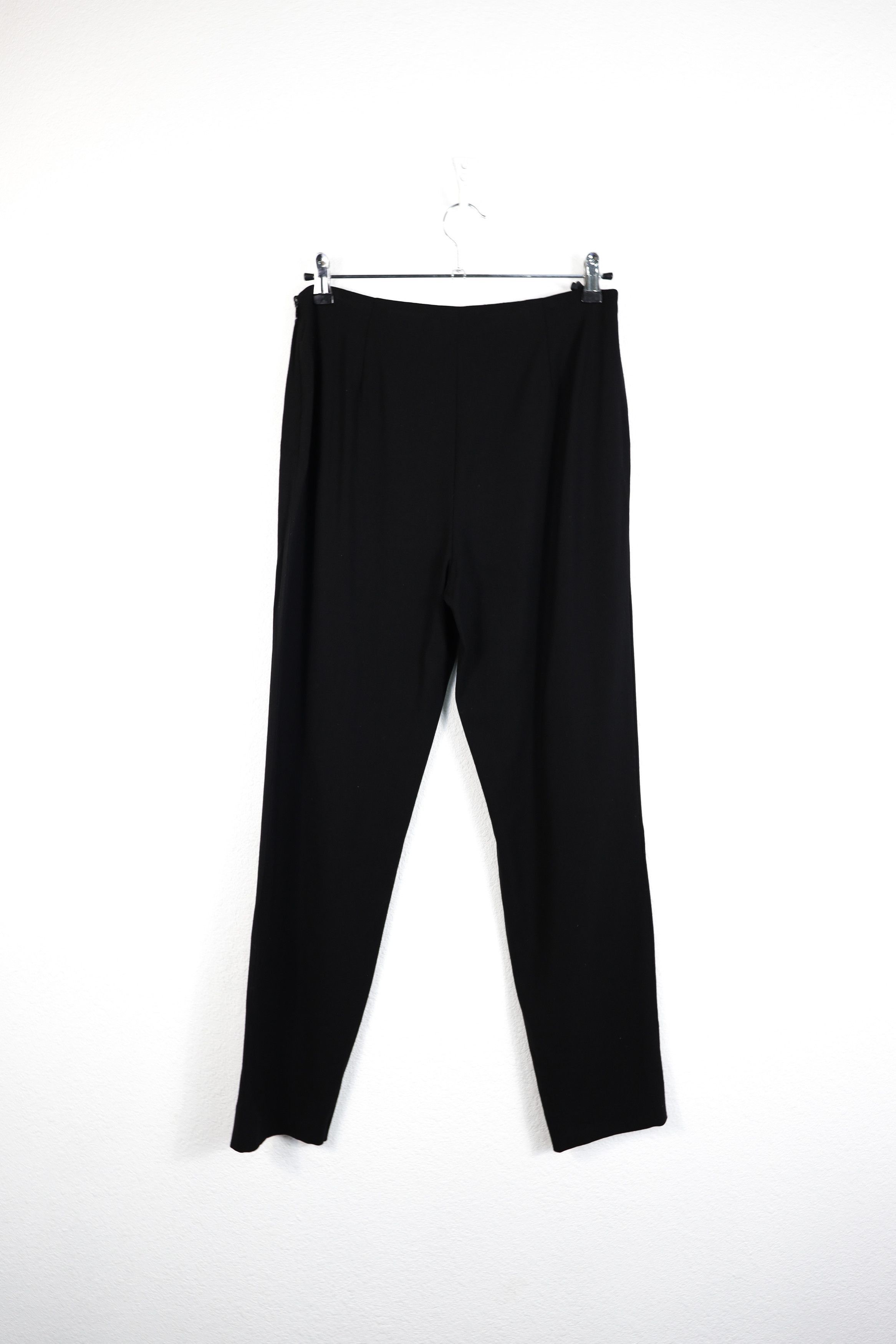 Polo Ralph Lauren × Ralph Lauren Purple Label Womens Ralph Lauren Purple Label Black Wool Pants Trousers Size 32" / US 10 / IT 46 - 8 Thumbnail