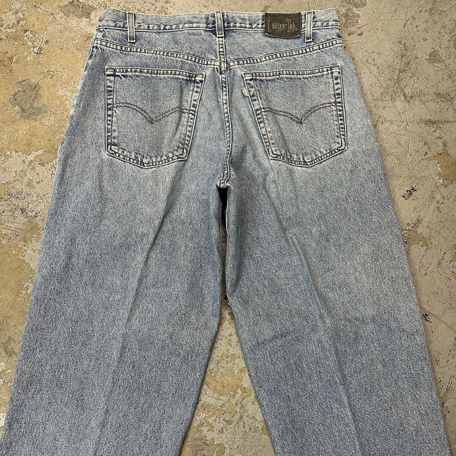 Levi's × Vintage Vintage Y2K Levi’s Silvertab Blue Baggy Denim Jeans 36x32 Size US 36 / EU 52 - 6 Thumbnail