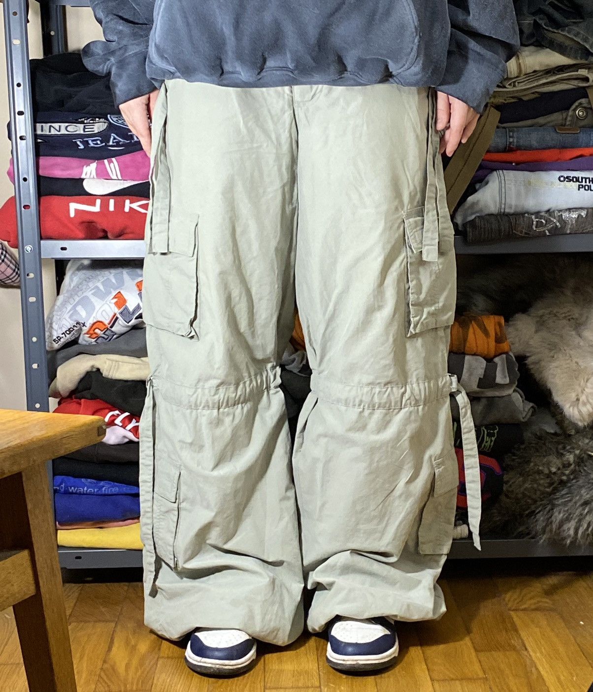 image of Archival Clothing x Avant Garde Vintage Bondage Cargo Pants Balenciaga Style in Grey (Size 30)