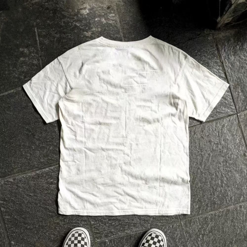 Vintage White retro whale print cotton t-shirt Size US M / EU 48-50 / 2 - 2 Thumbnail