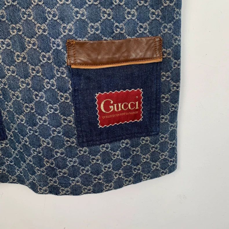 Gucci Gucci Denim Logo Print Dress for Women-2506 Size US 42 / EU 58 - 4 Thumbnail