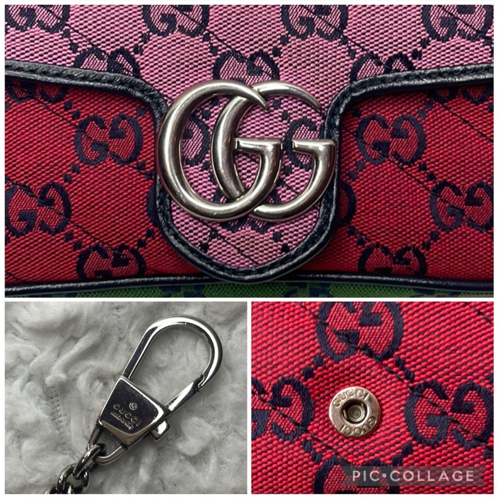 Gucci Gucci GG Marmont Super Mini Colorblock Bag 476433 Size ONE SIZE - 5 Thumbnail