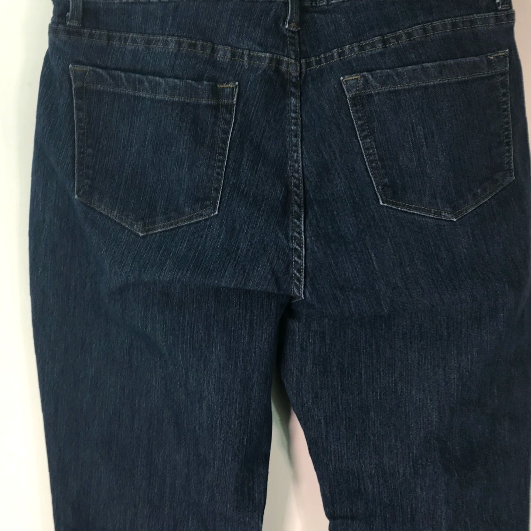 Lee Lee Riders Jeans Womens Regular Bootcut Denim Blue Size 14M 30In Inseam 5-Pocket Stretch Comfort Front Zip Button Rise Mid Vintage No Size 36" / US 14 / IT 50 - 4 Thumbnail
