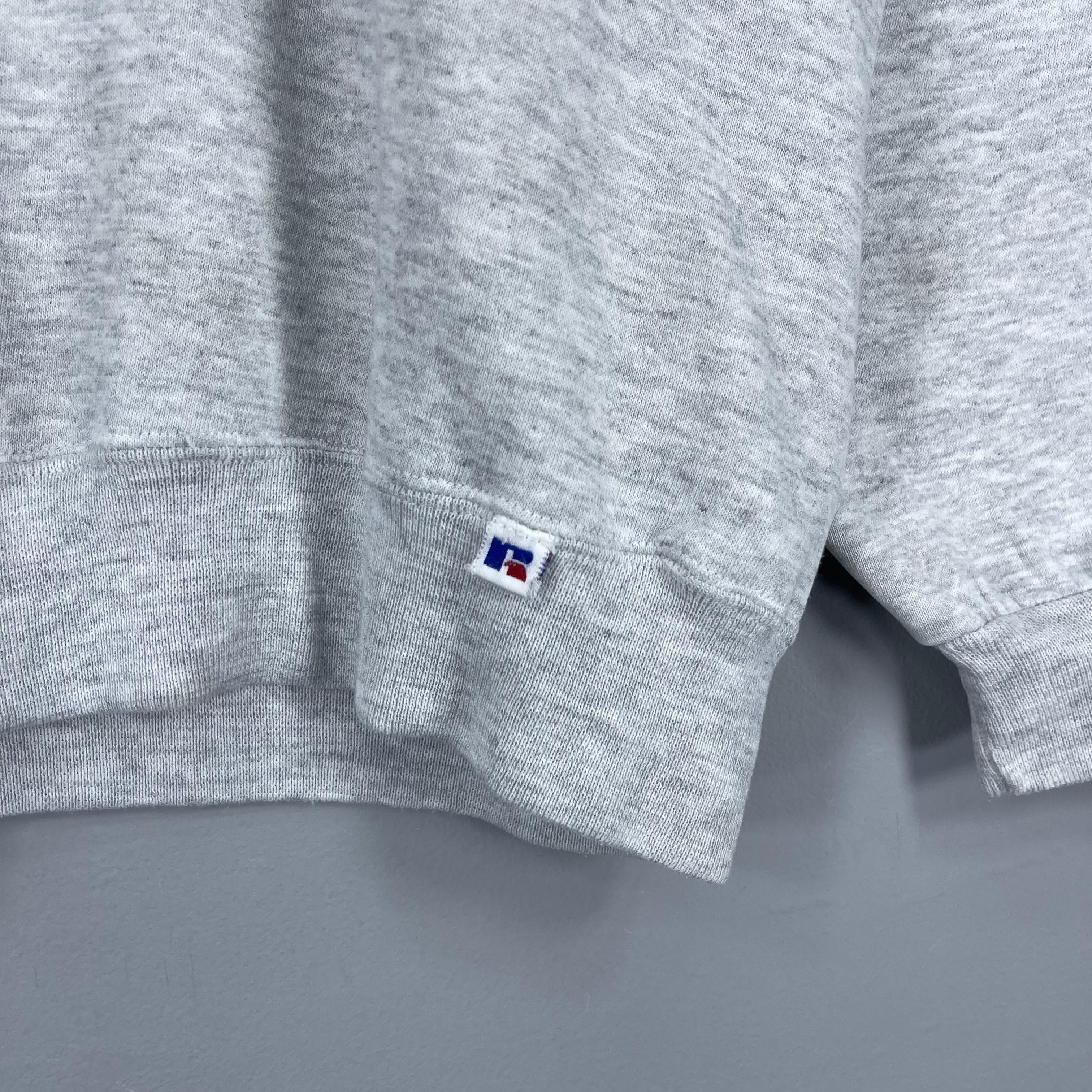 Vintage Vintage 90's AON University Spellout Embroidery Sweatshirt Size US XL / EU 56 / 4 - 3 Thumbnail