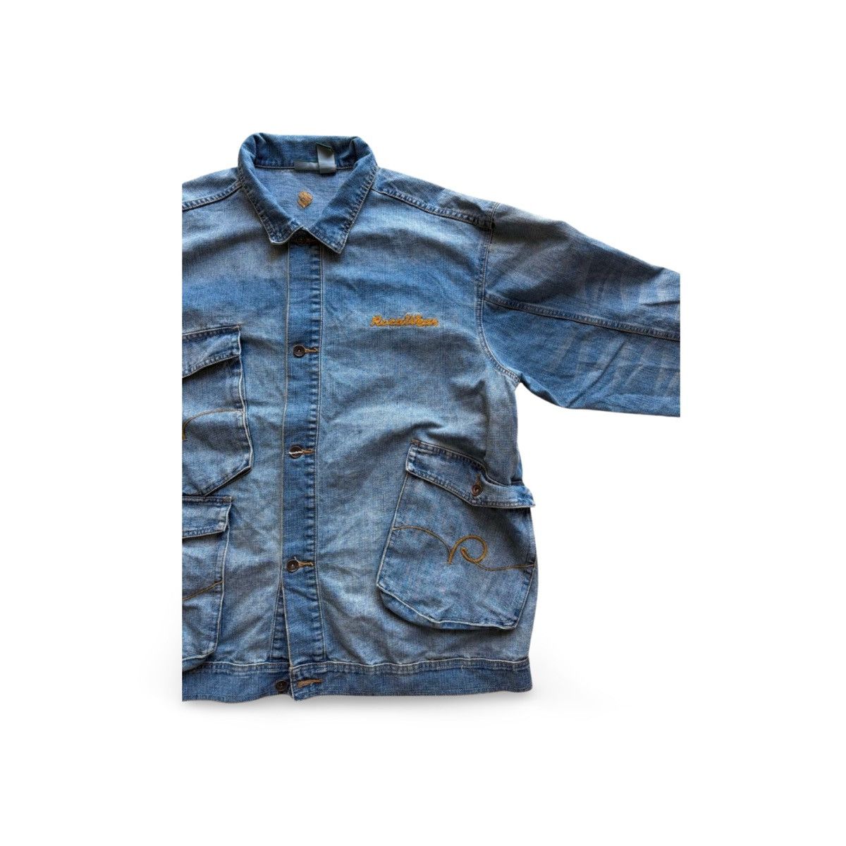 Vintage Vintage Rocawear Embroidered Baggy Denim Jacket Size US XXL / EU 58 / 5 - 4 Thumbnail