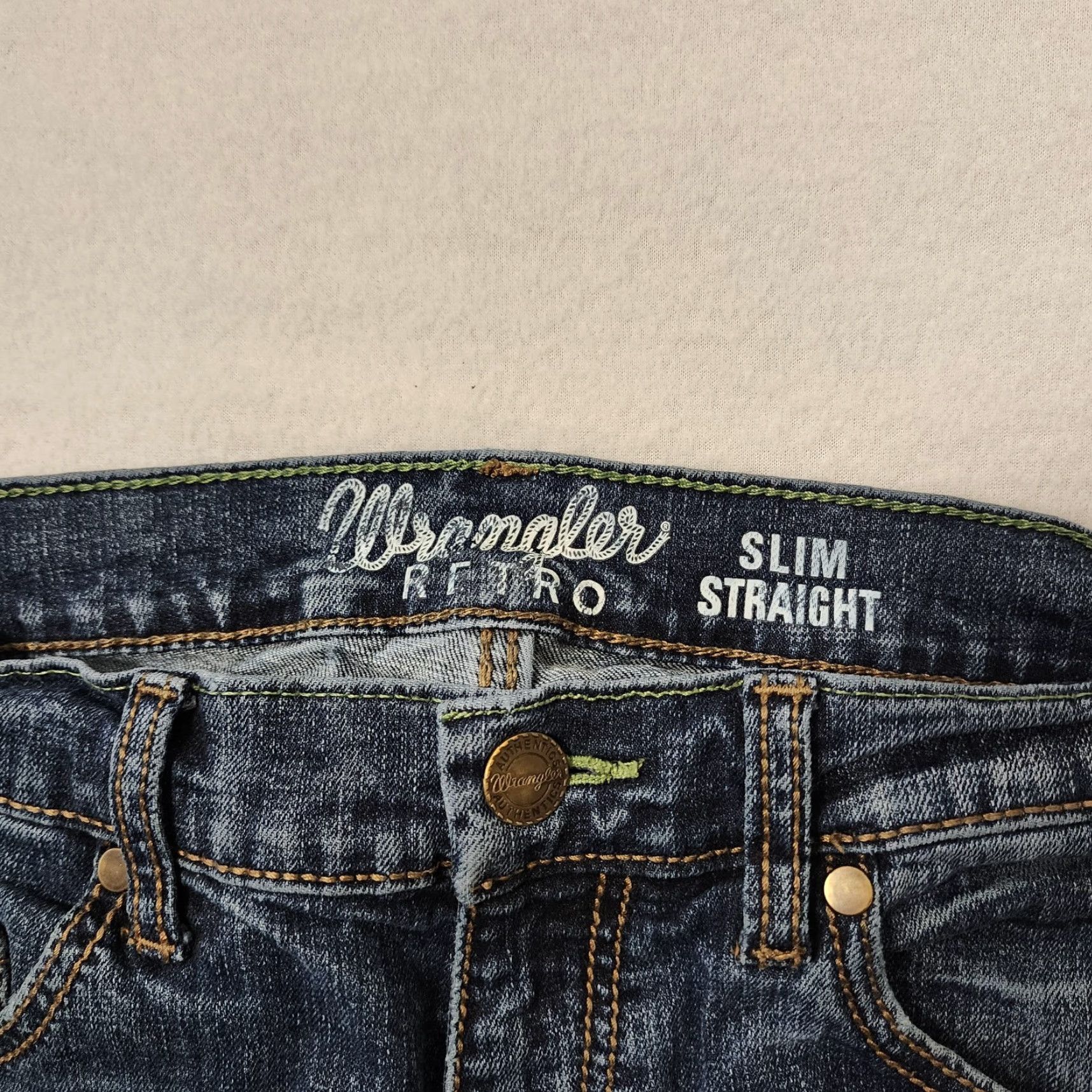 Wrangler Wrangler Retro Jeans Mens Slim Straight 30x32 Blue Denim Cowboy Wrangler Retro Size US 30 / EU 46 - 4 Thumbnail