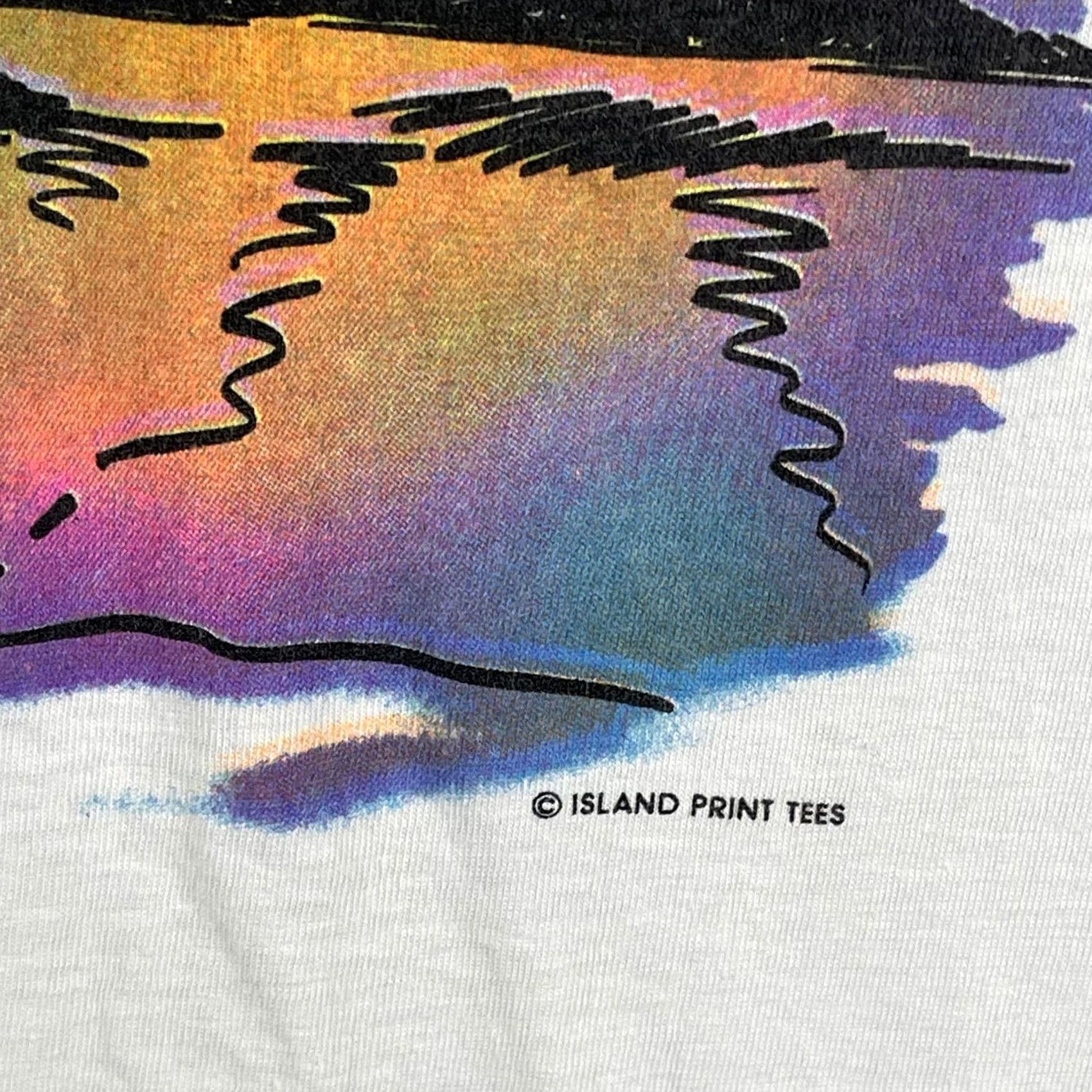 Vintage VINTAGE Caribbean Dream Shirt Mens Large White Hawaii Palm Trees Single Stitch Size US L / EU 52-54 / 3 - 5 Thumbnail
