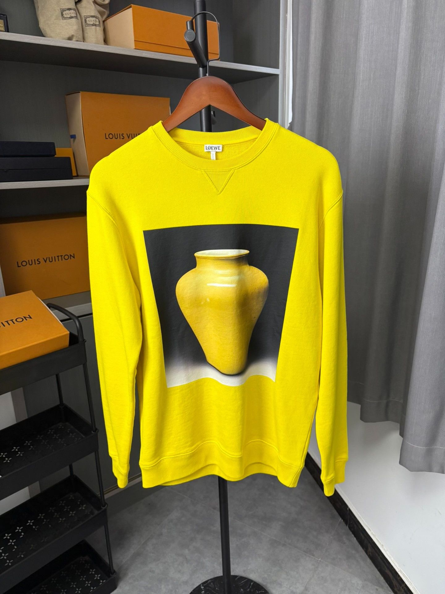 Loewe Loewe Printed Yellow Hoodie XS Men Size US XS / EU 42 / 0 - 1 Thumbnail