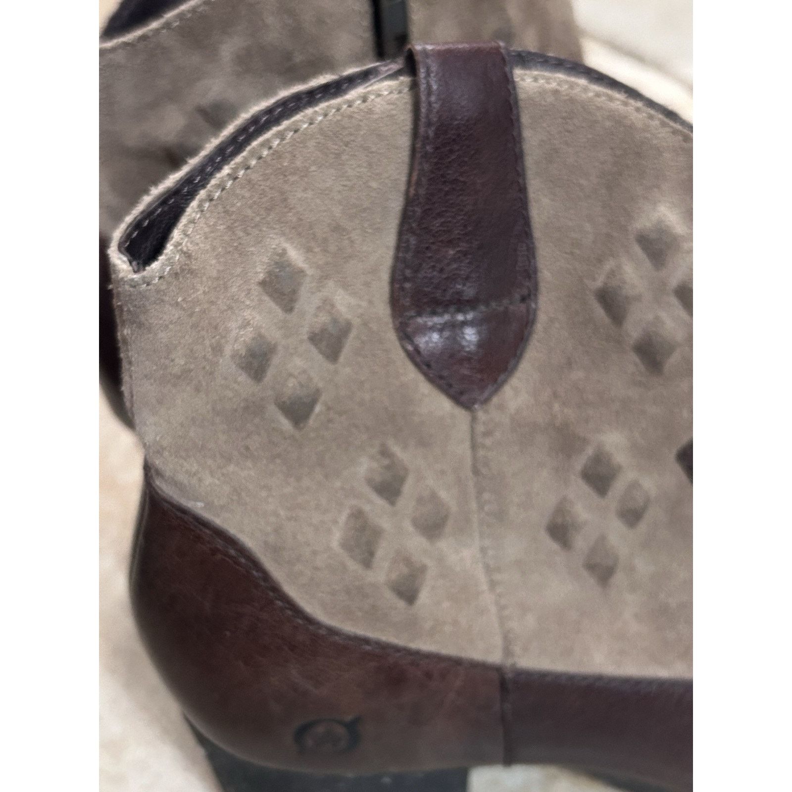 Born Born Leather Heeled Ankle Boots Women’s Size 9.5 Brown Size US 9.5 / IT 39.5 - 4 Thumbnail