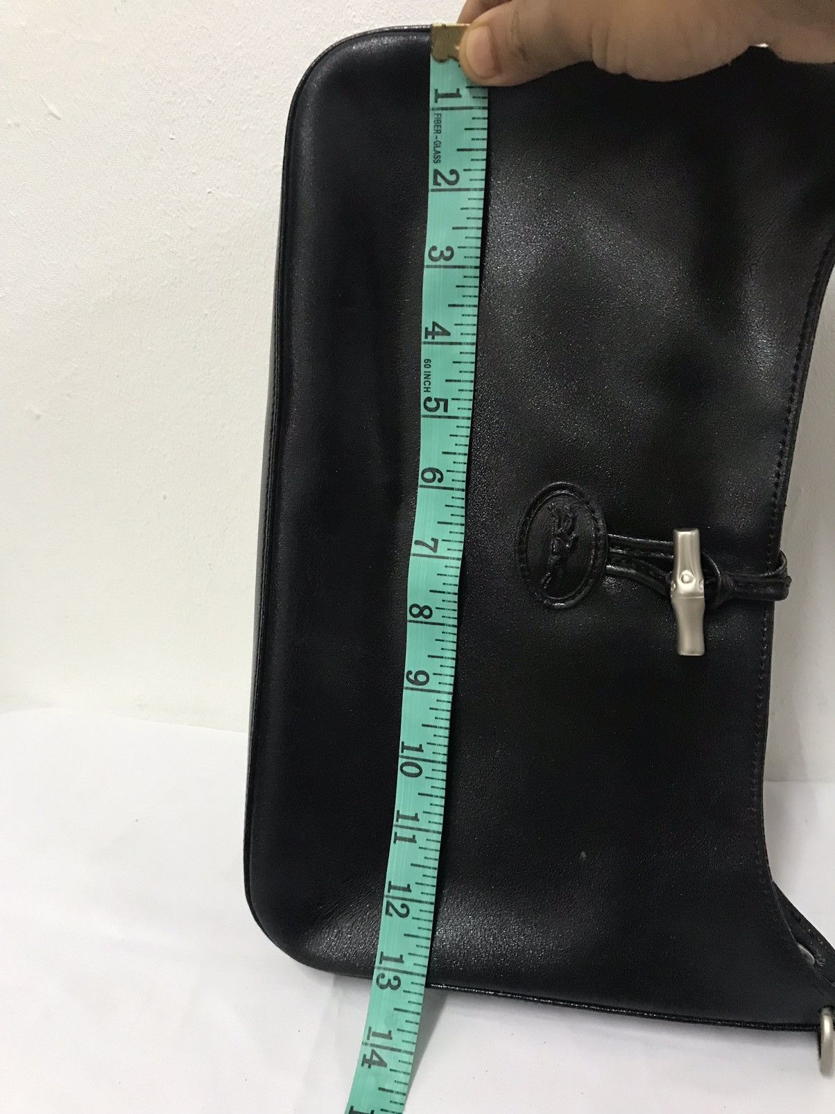 Leather Handbag Longchamp Black