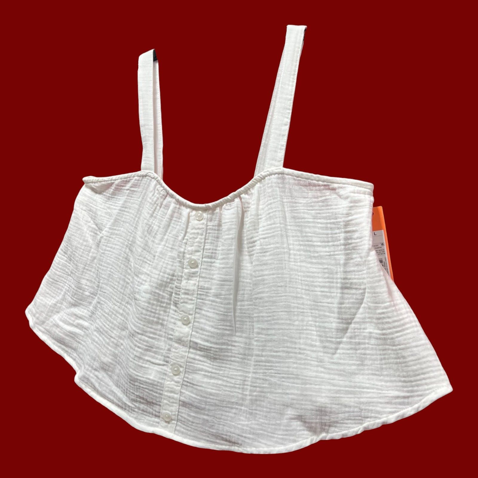 Other Colsie - Women's Tiny Tank Top - White - Large Size L / US 10 / IT 46 - 14 Thumbnail