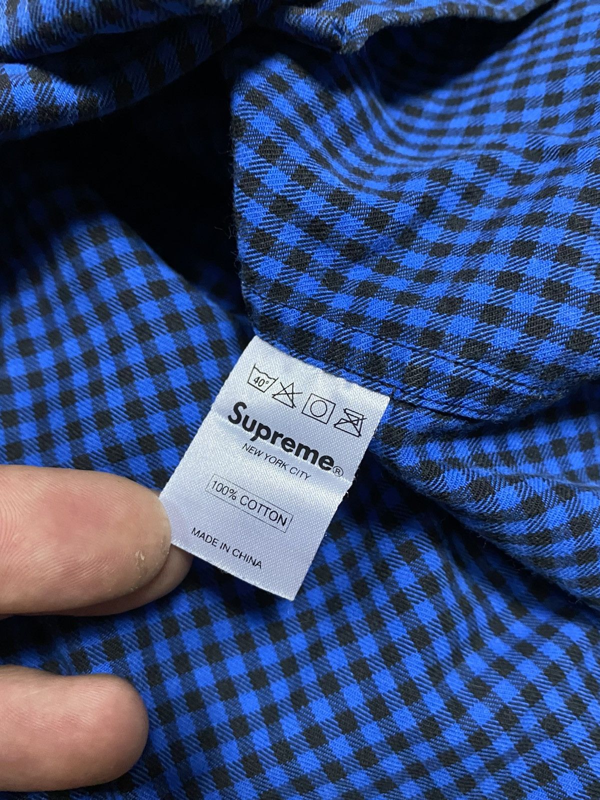 Supreme Supreme flannel buttons check shirt pockets Size US L / EU 52-54 / 3 - 6 Thumbnail
