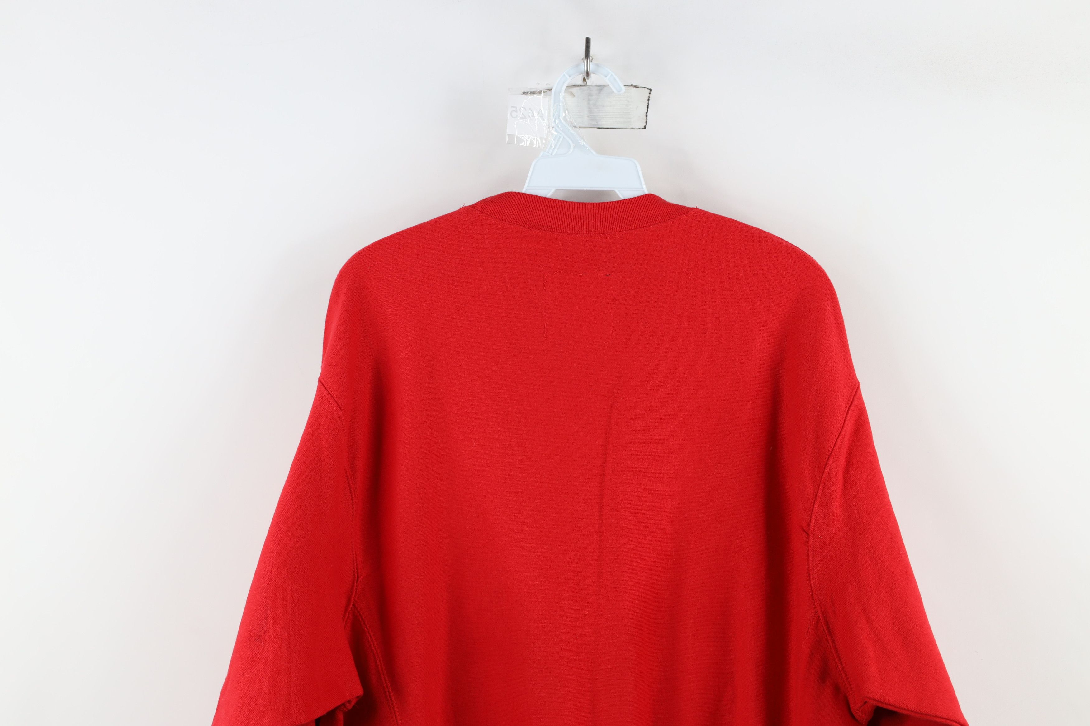 Vintage Vintage 90s Ohio State University Crewneck Sweatshirt Red Size US L / EU 52-54 / 3 - 12 Thumbnail