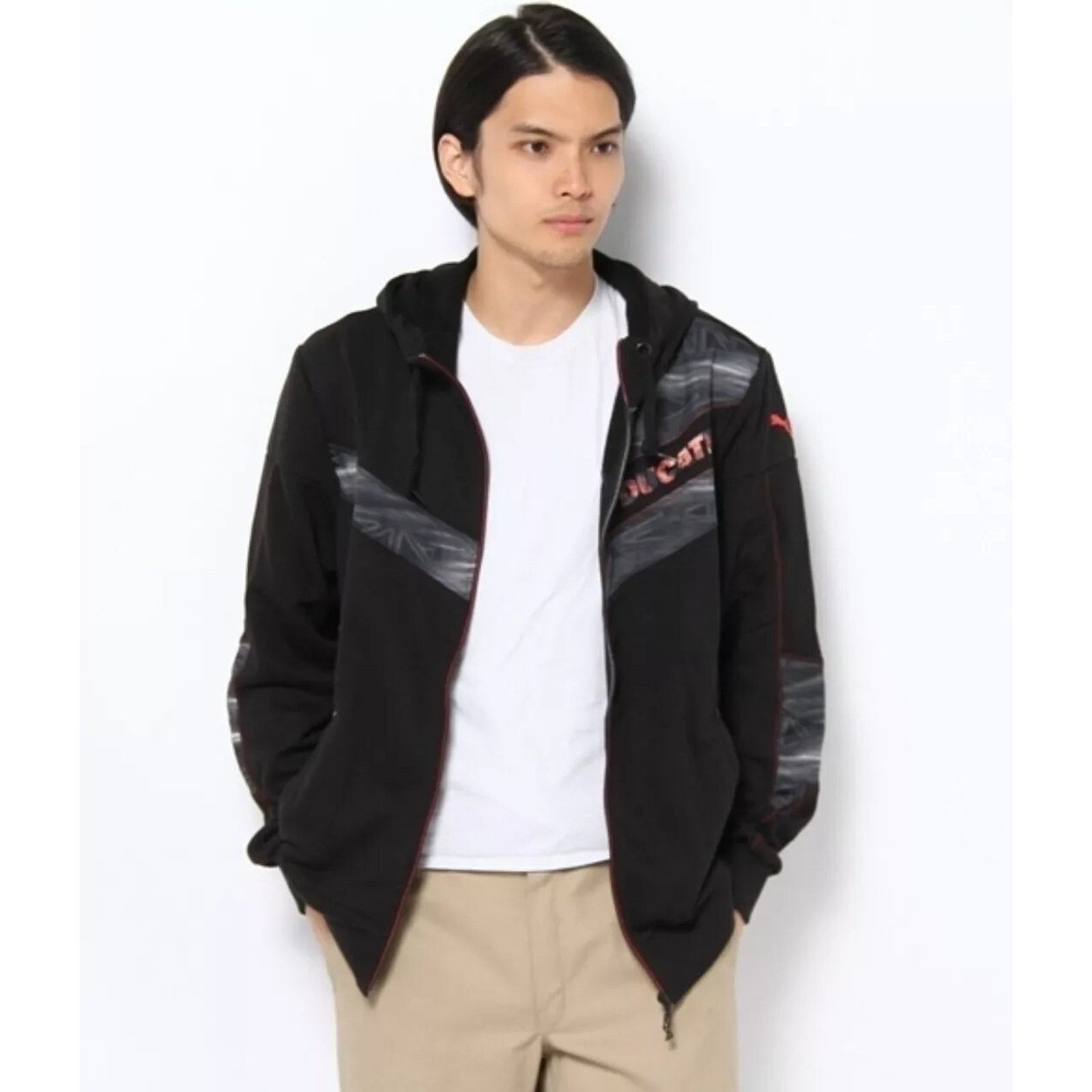 Puma PUMA x DUCATI Full Zip Hoodie Motorcycle Jacket Sweatshirt L Size US L / EU 52-54 / 3 - 2 Thumbnail