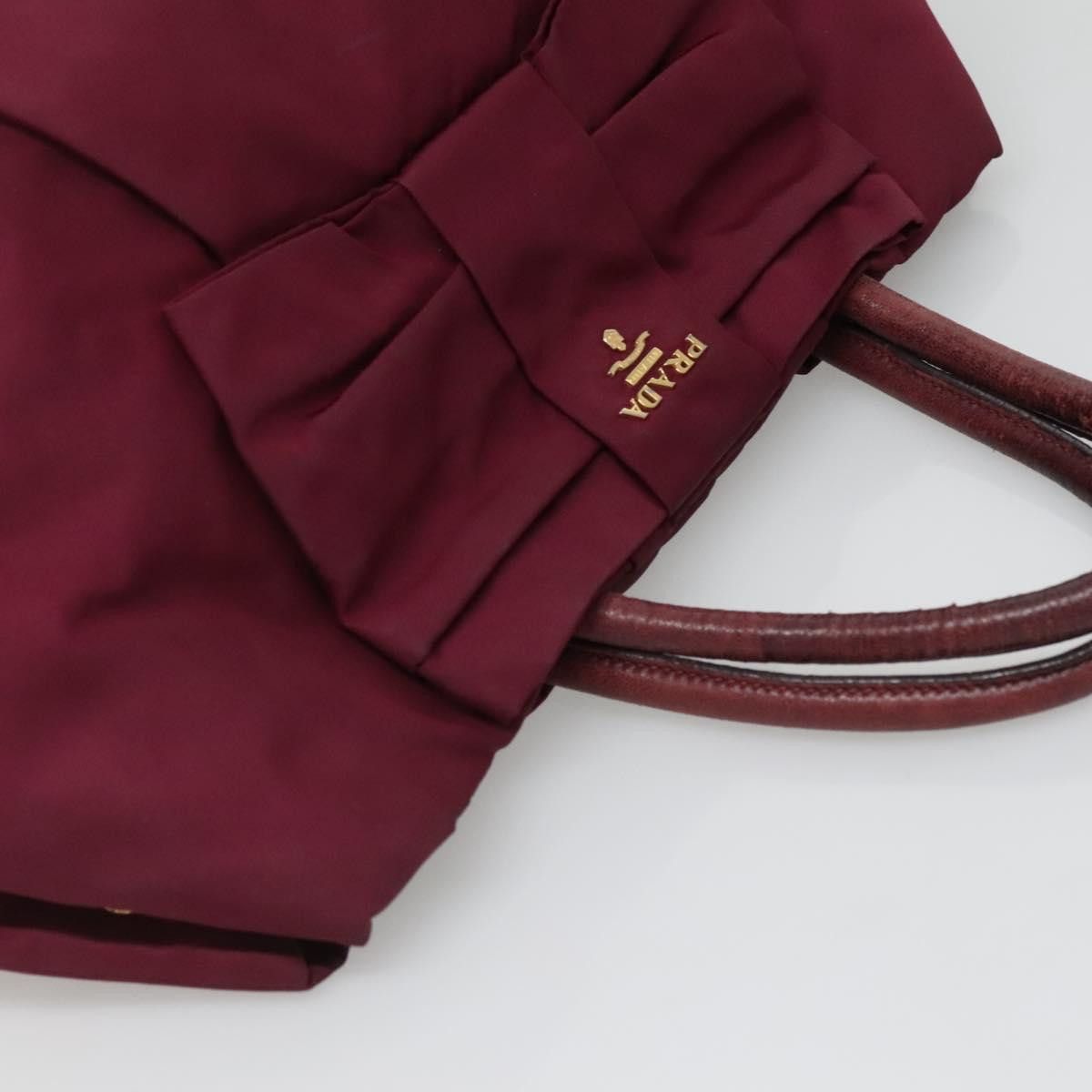 Prada PRADA Hand Bag Nylon Purple Gold Size ONE SIZE - 8 Thumbnail