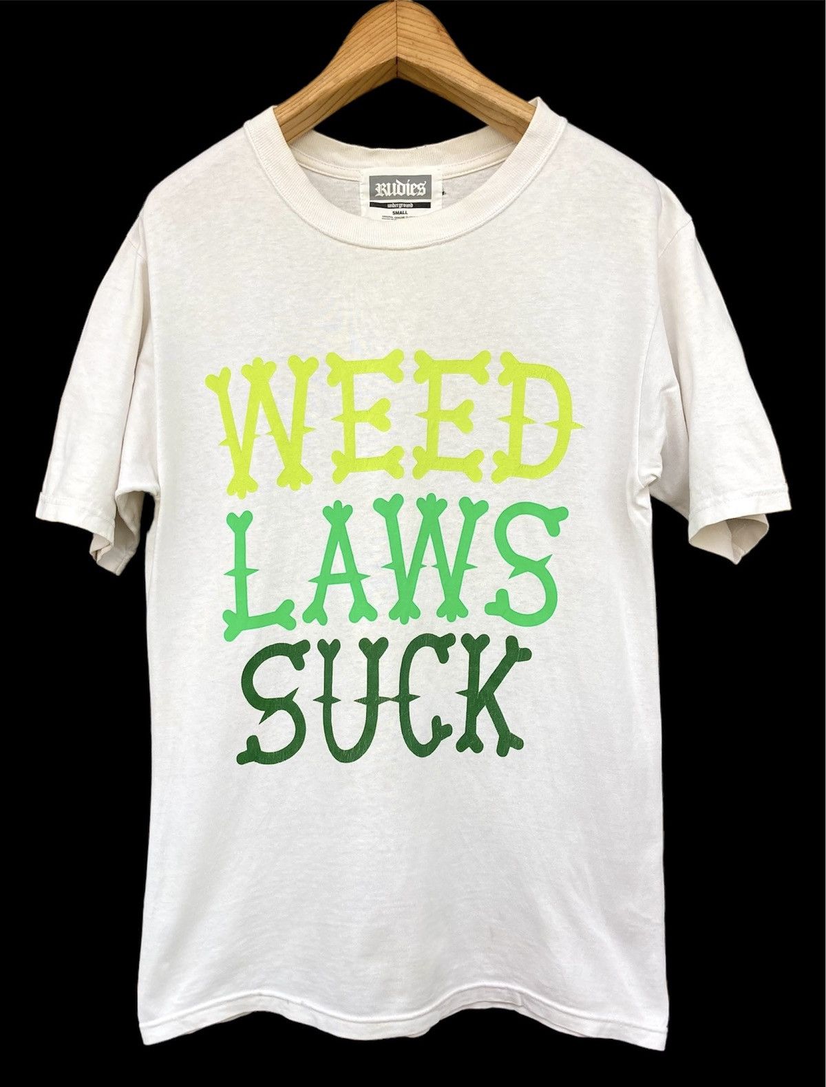 Japanese Brand Rudies Underground Wording Tee Size US S / EU 44-46 / 1 - 1 Thumbnail