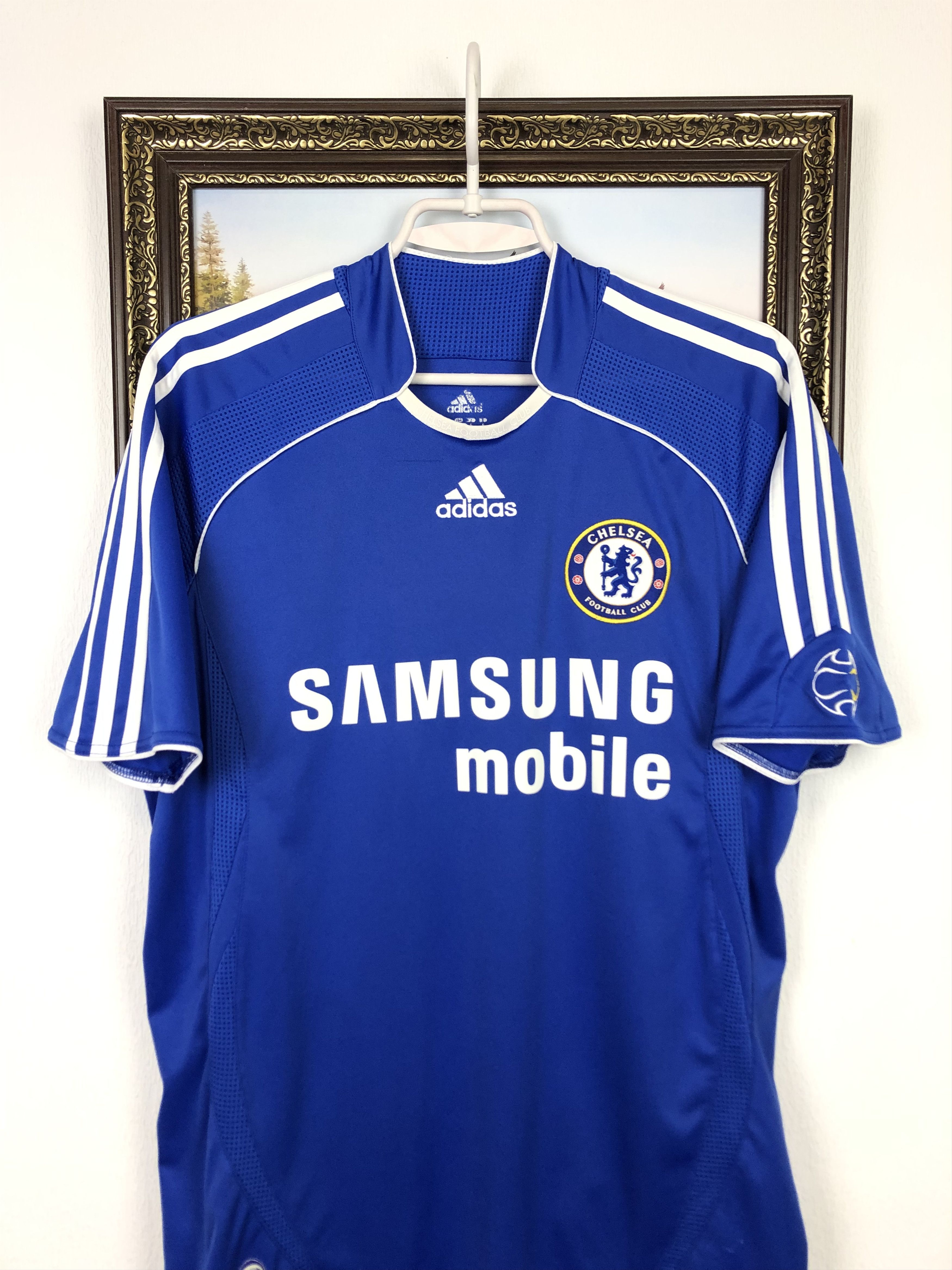 Adidas Chelsea football shirt 2006 Soccer Adidas #10 J. Cole Tee Size US S / EU 44-46 / 1 - 4 Thumbnail