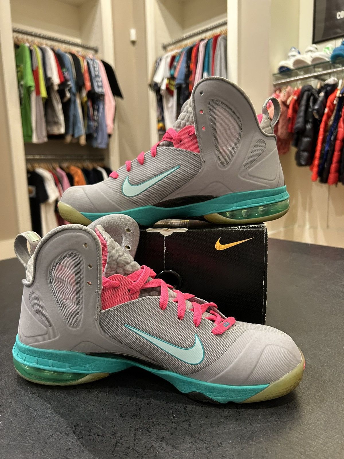 Nike Nike Lebron 9 PS Elite ‘South Beach’ Size US 10.5 / EU 43-44 - 2 Thumbnail